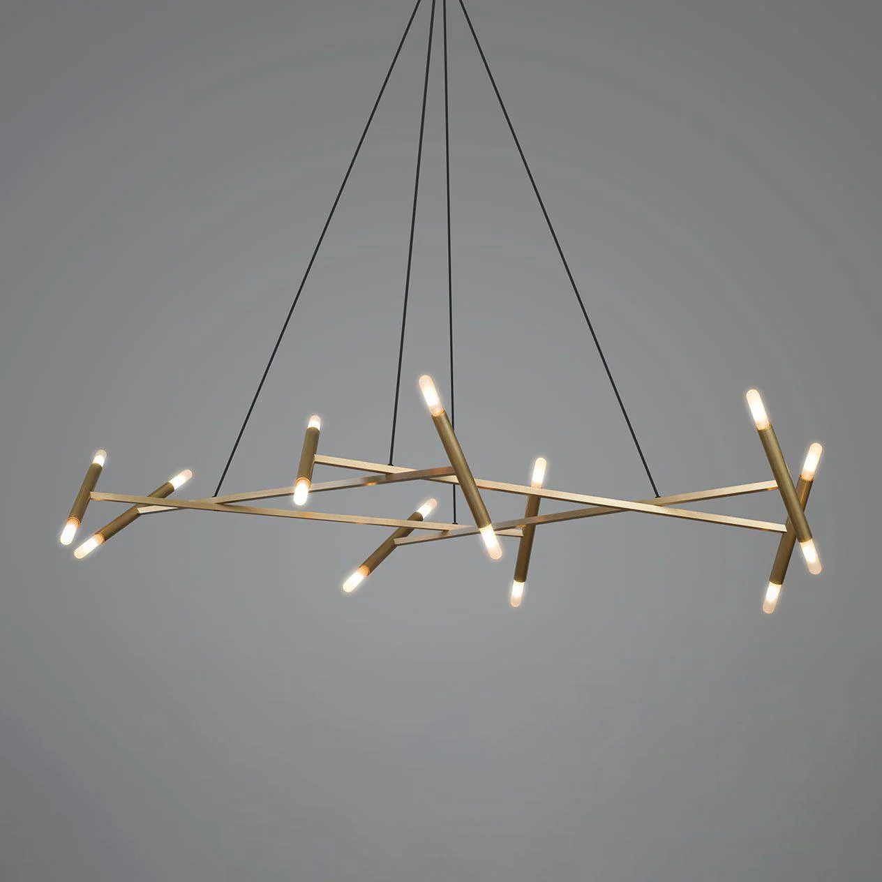 Astra Modern Brass Chandelier - Image 3