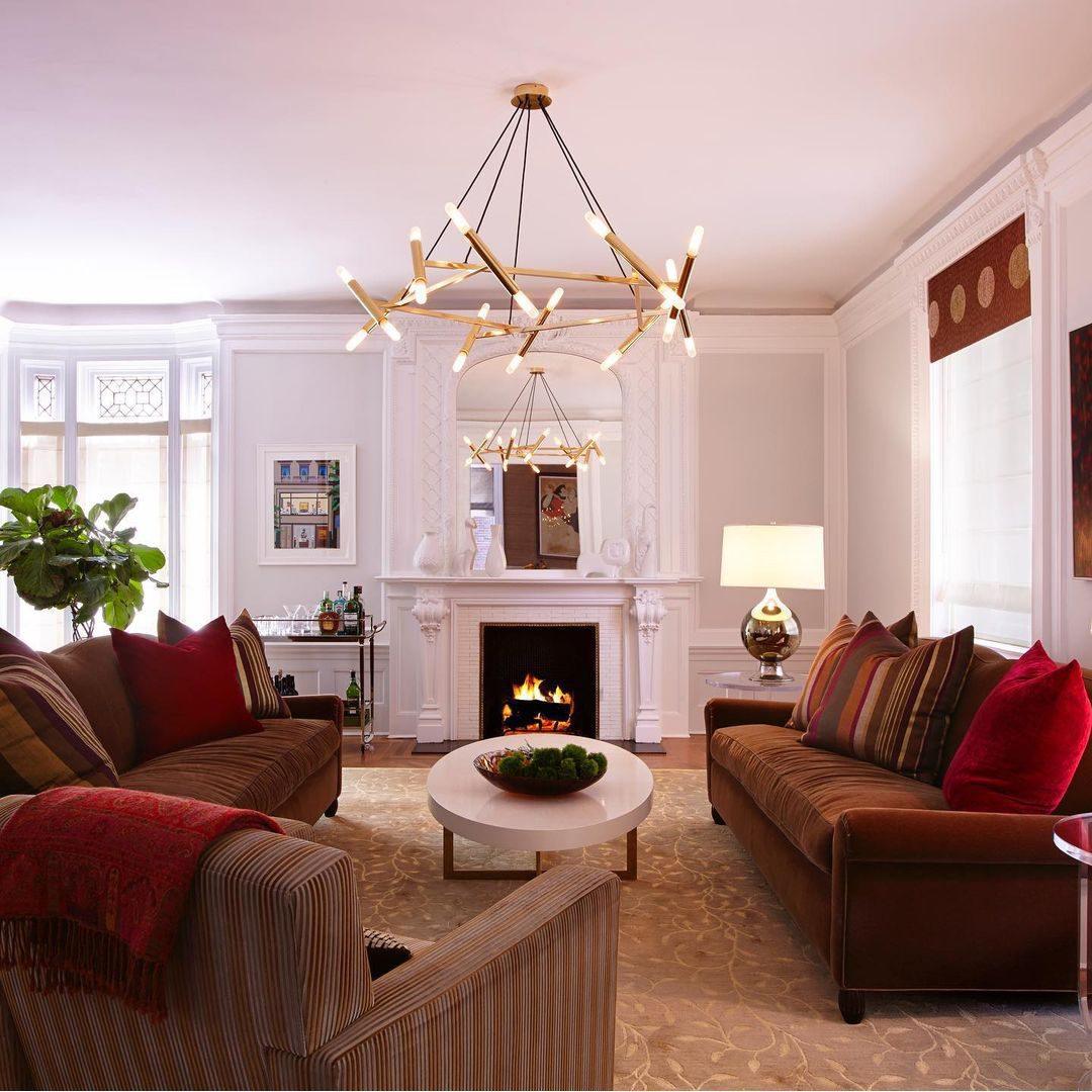 Astra Modern Brass Chandelier - Image 4