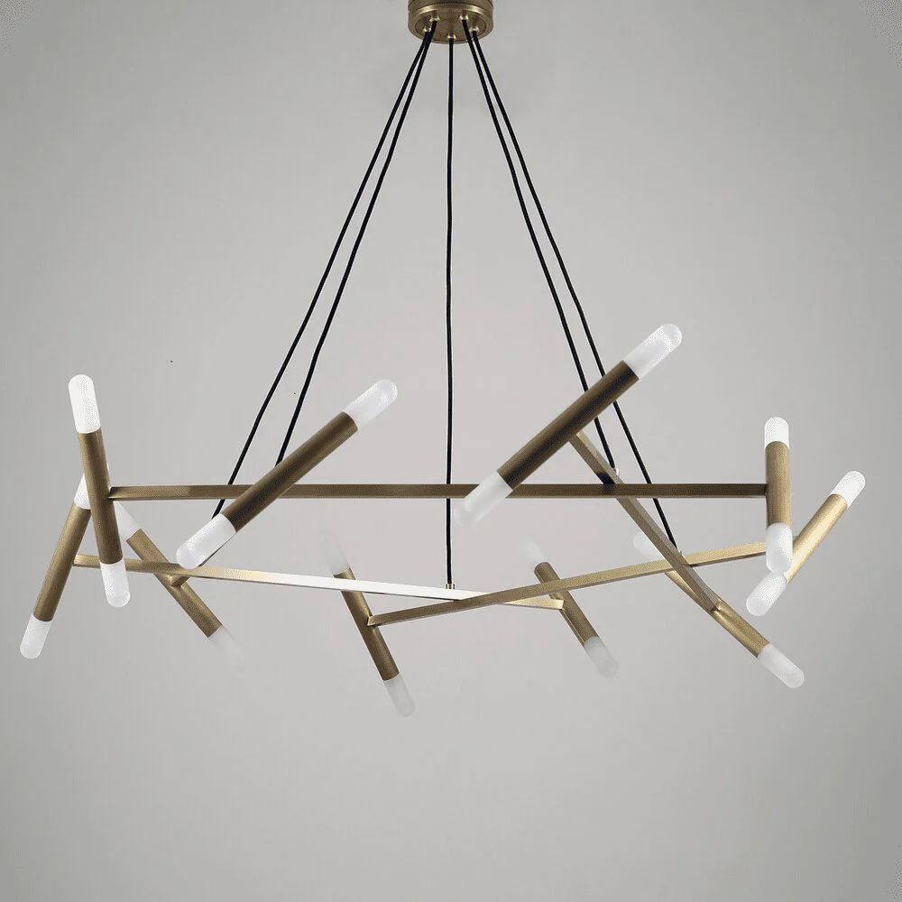Astra Modern Brass Chandelier - Image 6