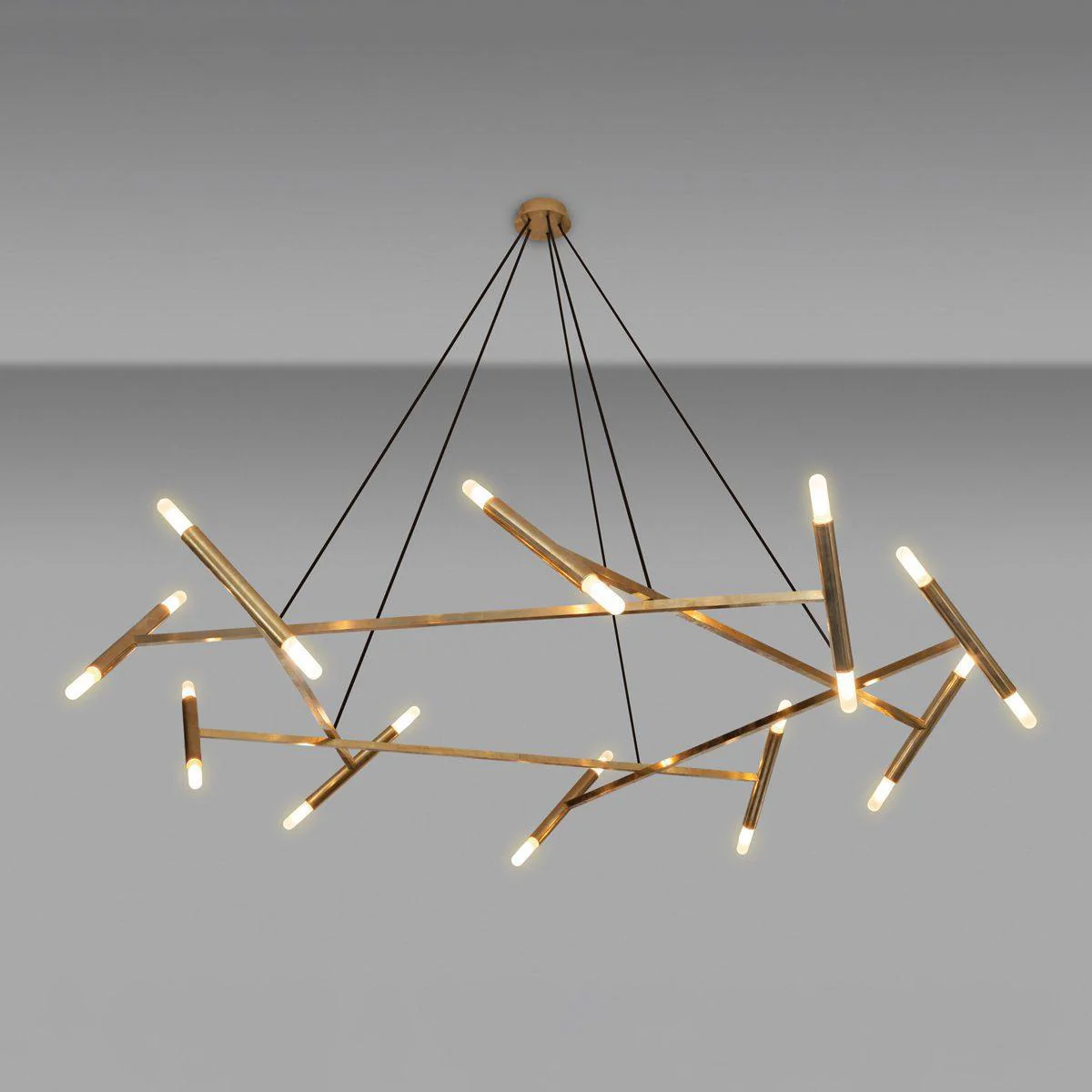 Astra Modern Brass Chandelier - Image 7