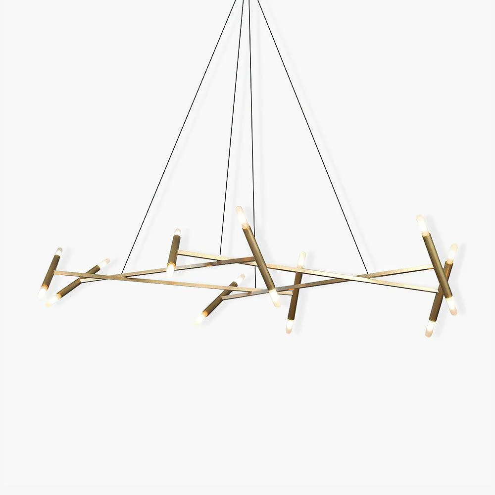 Astra Modern Brass Chandelier - Image 9