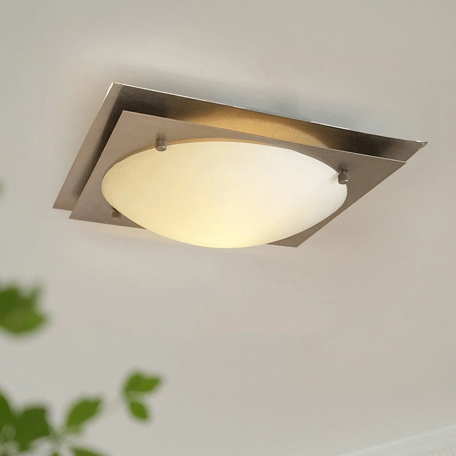 Astrain Glass & steel Ceiling Lamp - Image 10