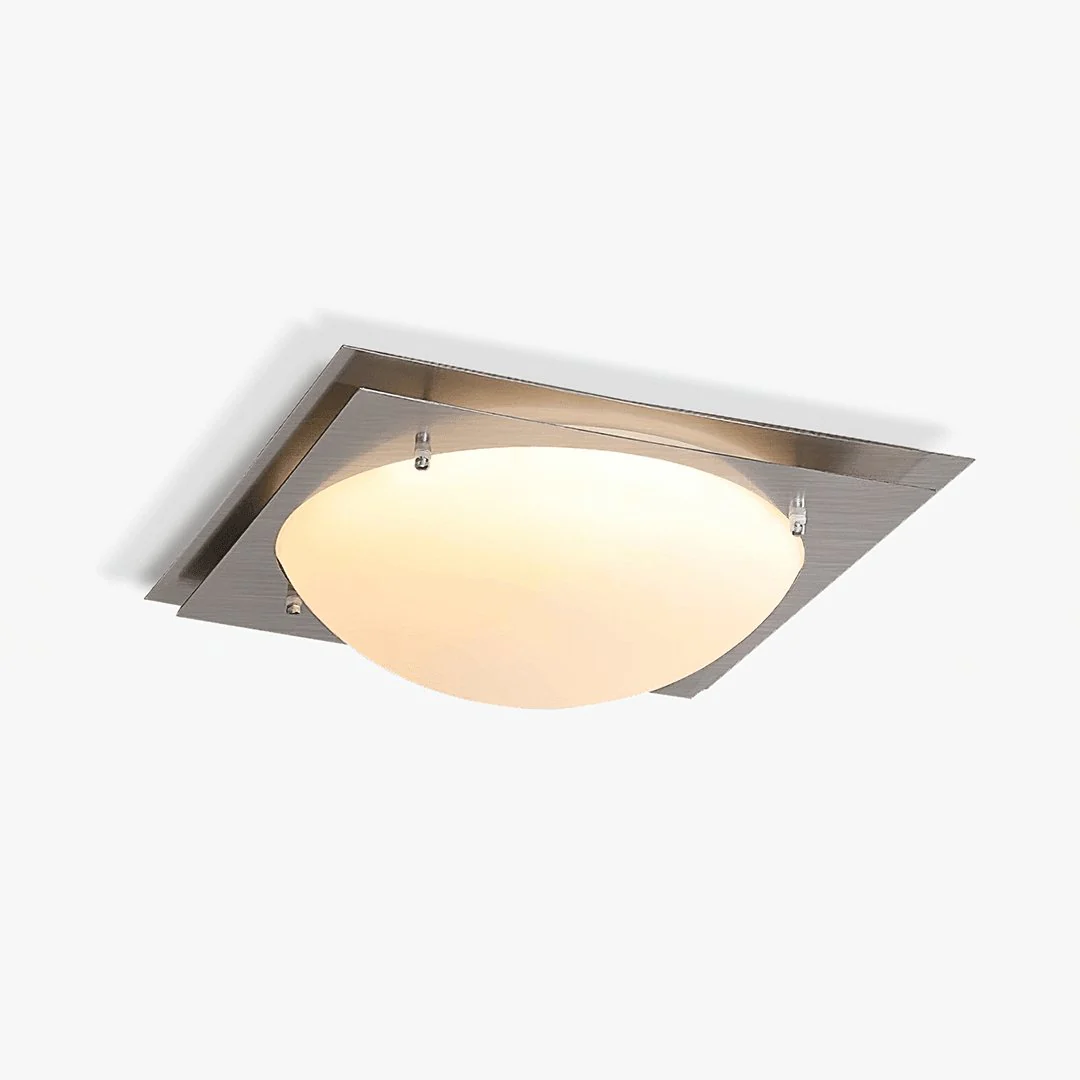 Astrain Glass & steel Ceiling Lamp - Image 9
