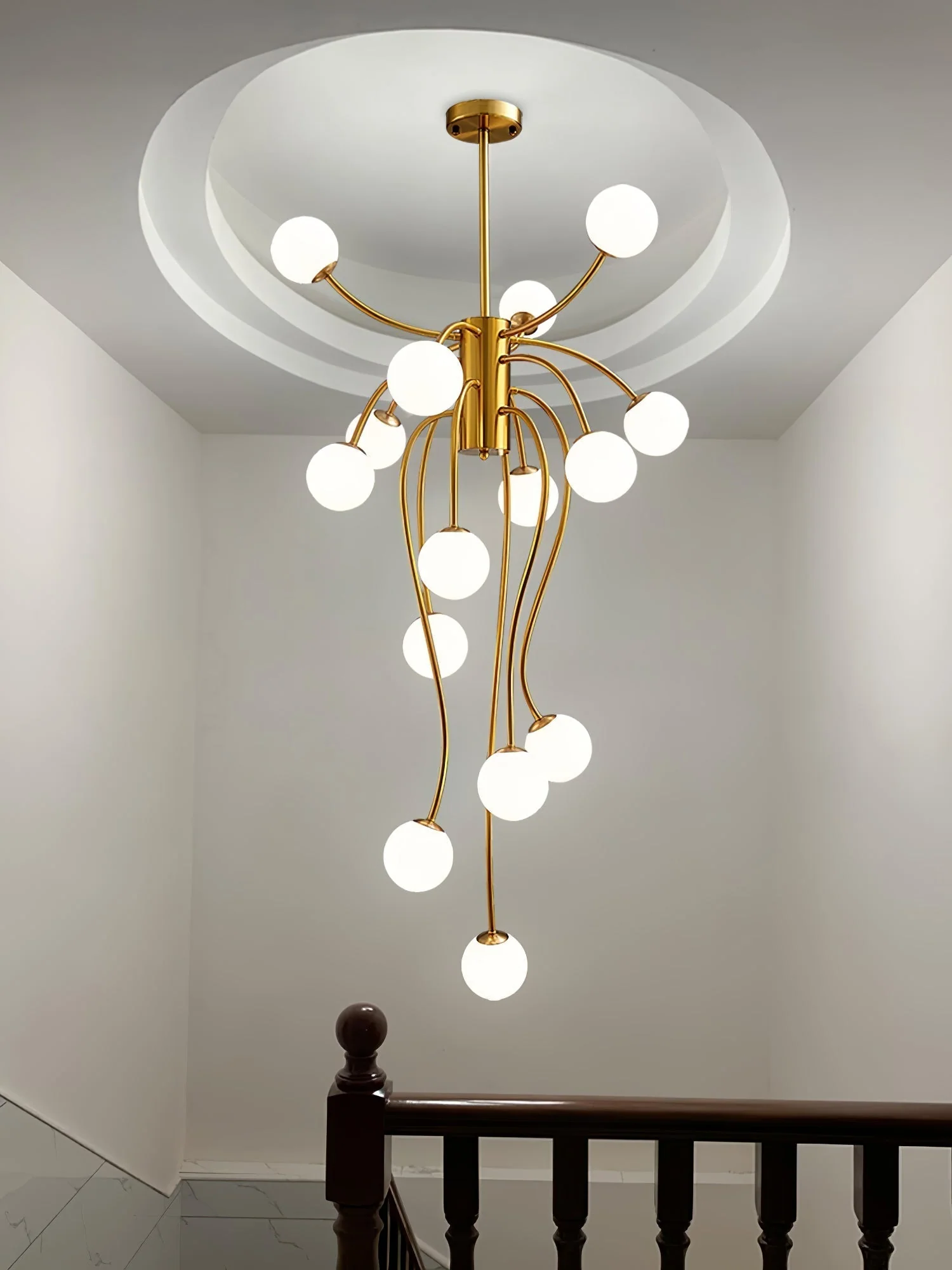 Astralyn Brass Globe Chandelier - Image 18