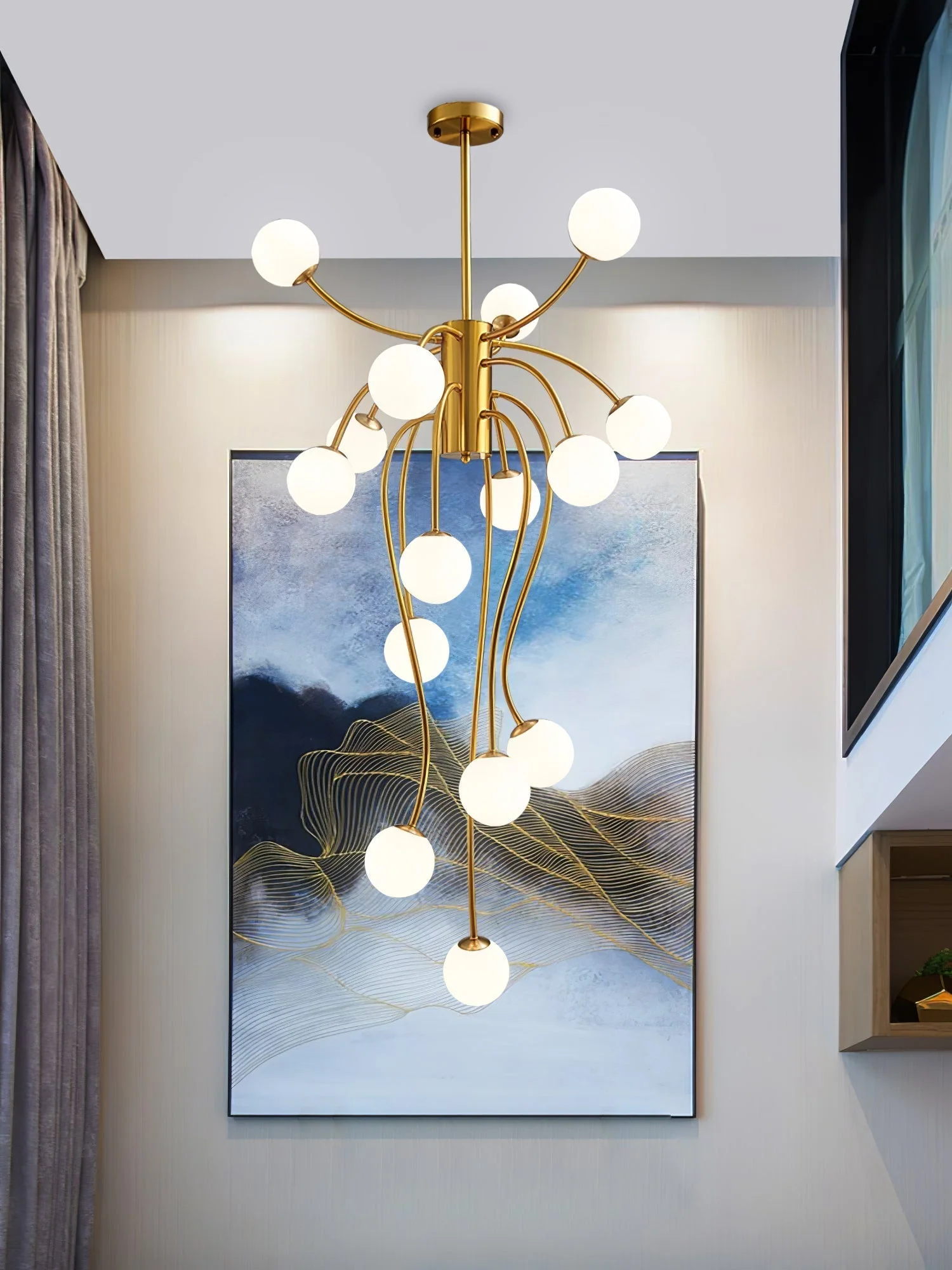 Astralyn Brass Globe Chandelier - Image 22