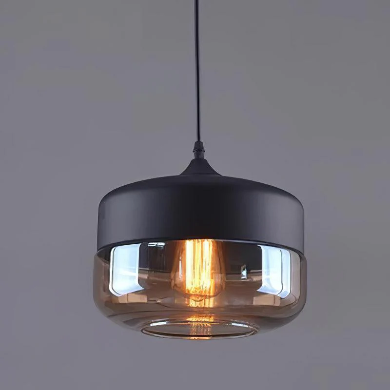 Aura Industrial Glass Pendant Lamp - Image 23