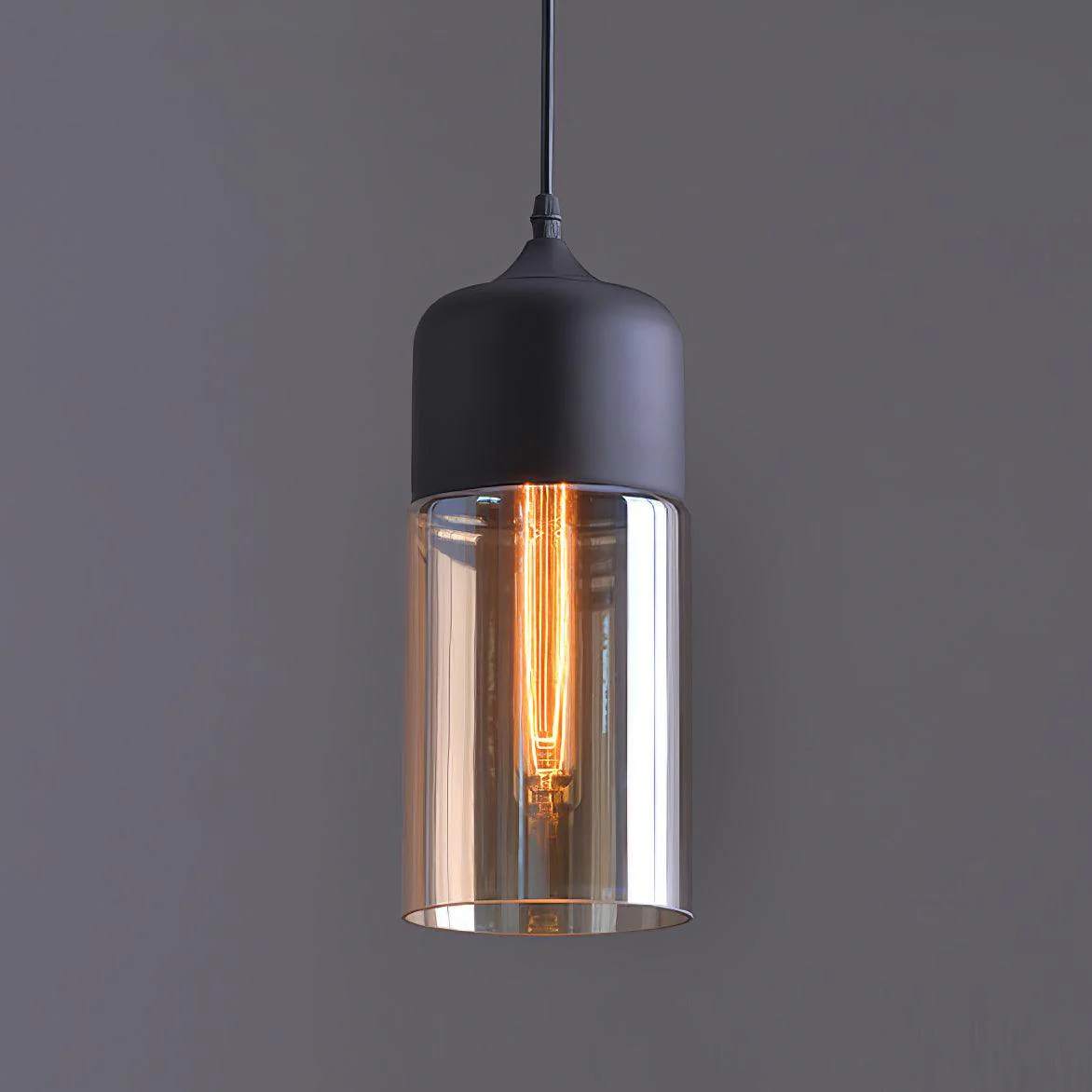 Aura Industrial Glass Pendant Lamp - Image 5