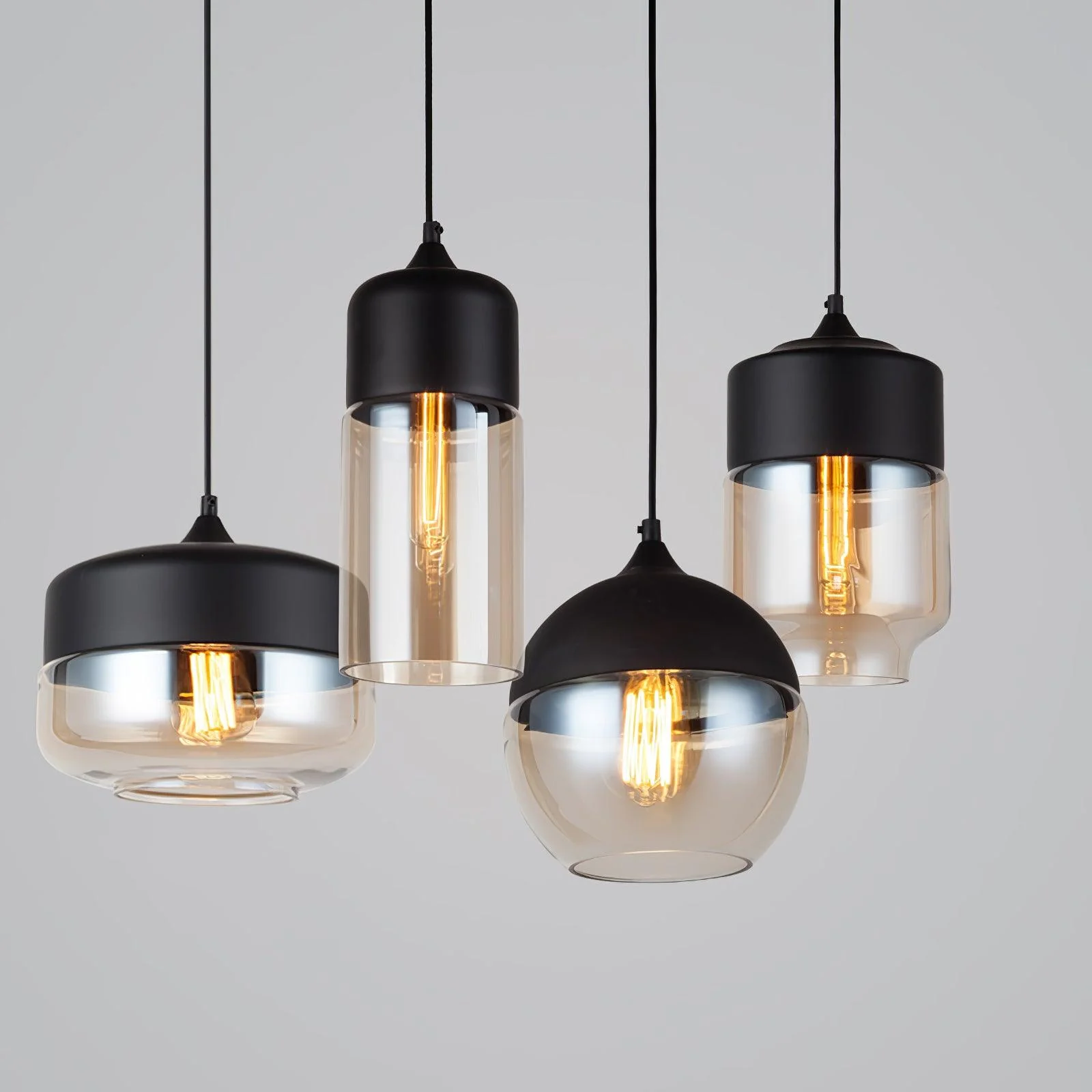 Aura Industrial Glass Pendant Lamp - Image 6