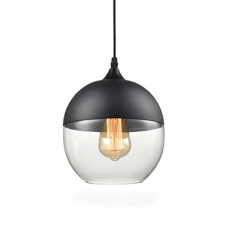 Aura Industrial Glass Pendant Lamp - Image 9