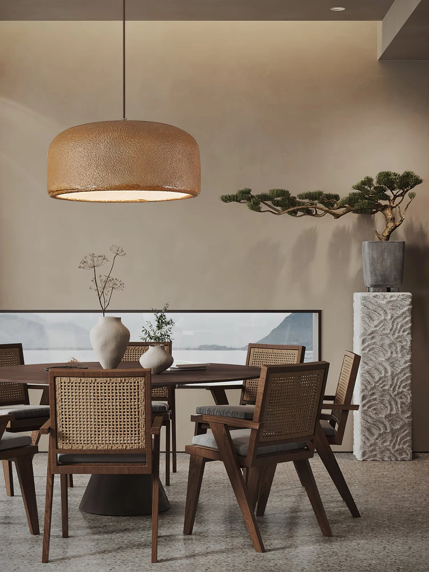 Auralis Resin Scandinavian Pendant Lamp - Image 3
