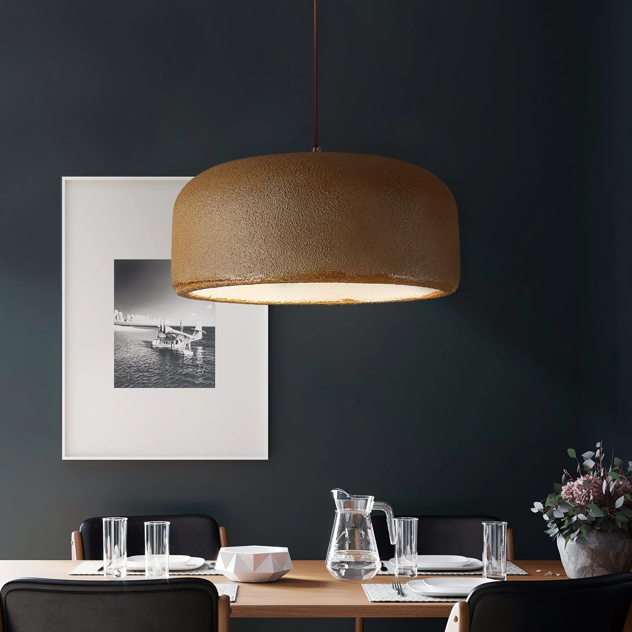 Auralis Resin Scandinavian Pendant Lamp - Image 4