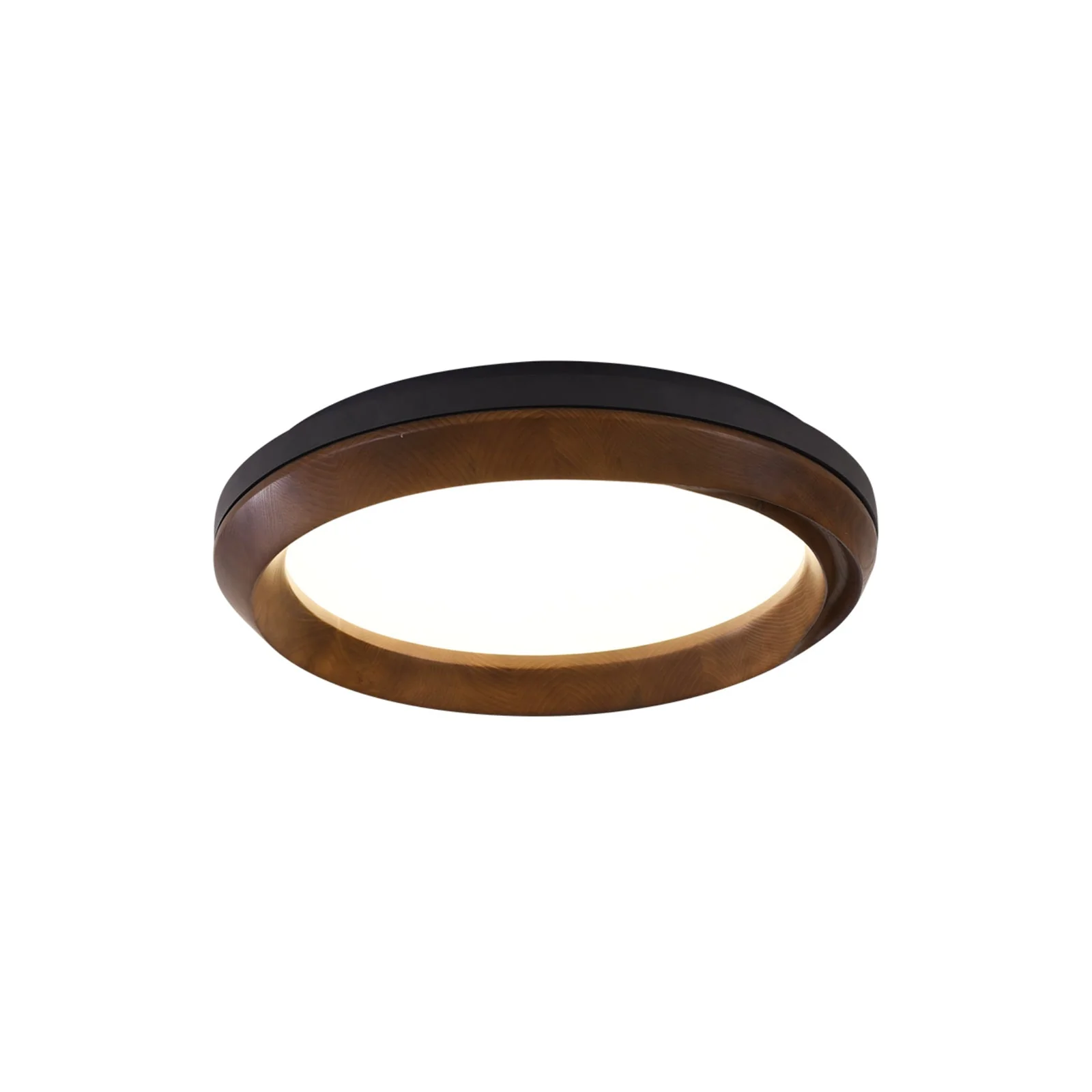 Aurdoreth Modern Minimalist Ripple Wood Ceiling Light - Image 19