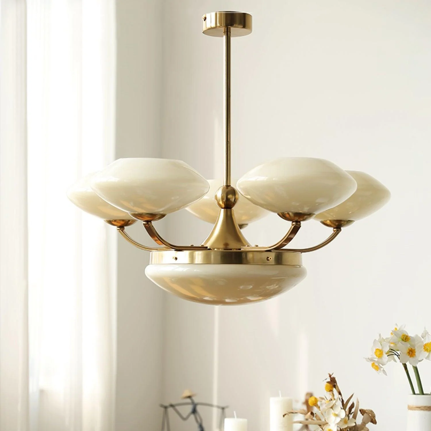 Aurelia Classic Glass Chandelier - Image 4