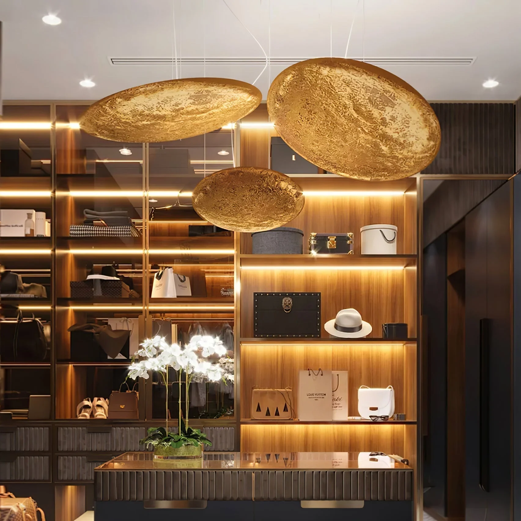 Aureliance Gold Foil Pendant Lamp - Image 4
