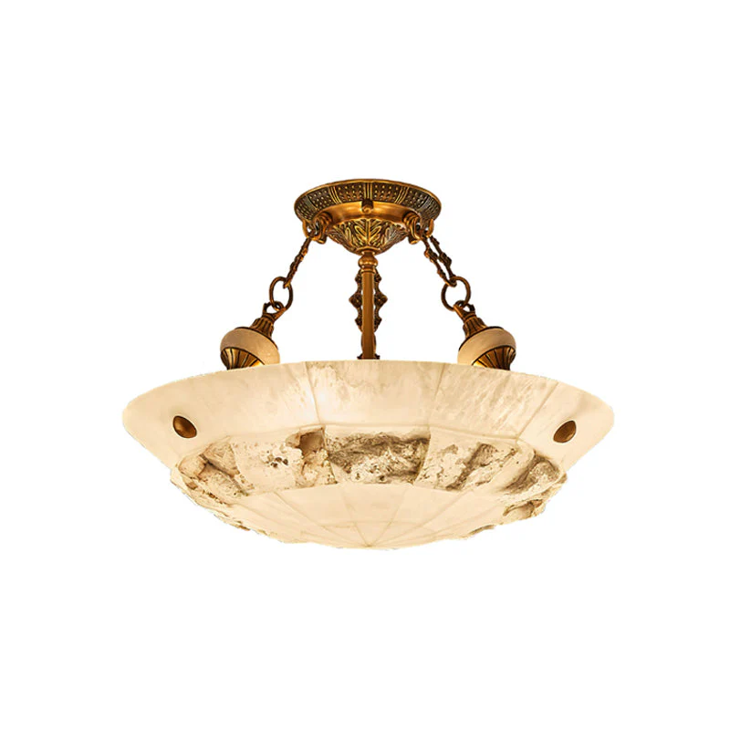 Auremont Carved Alabaster Ceiling Light - Image 35