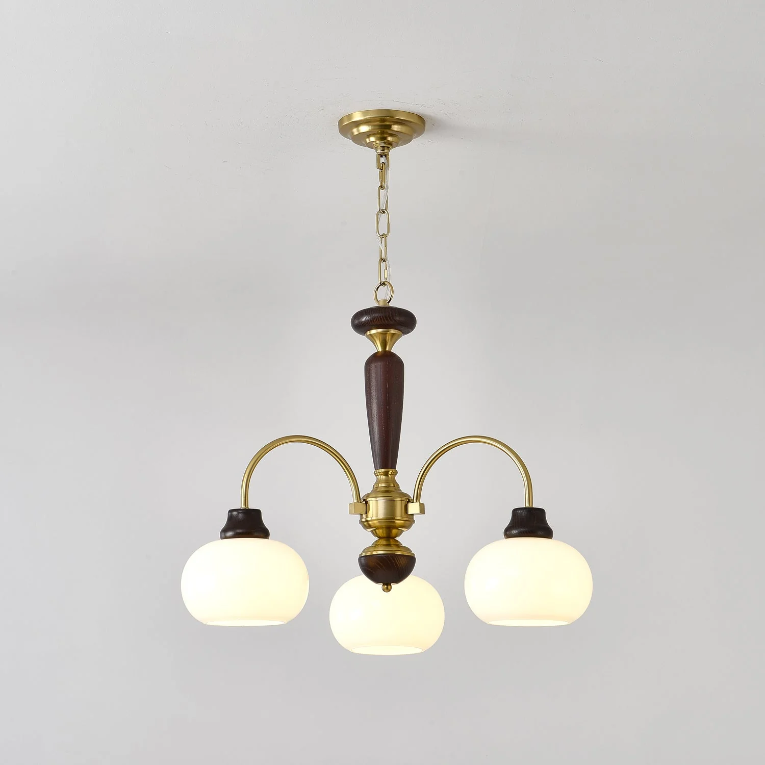 Aurora Chandelier Arched Globe White Shade - Image 5