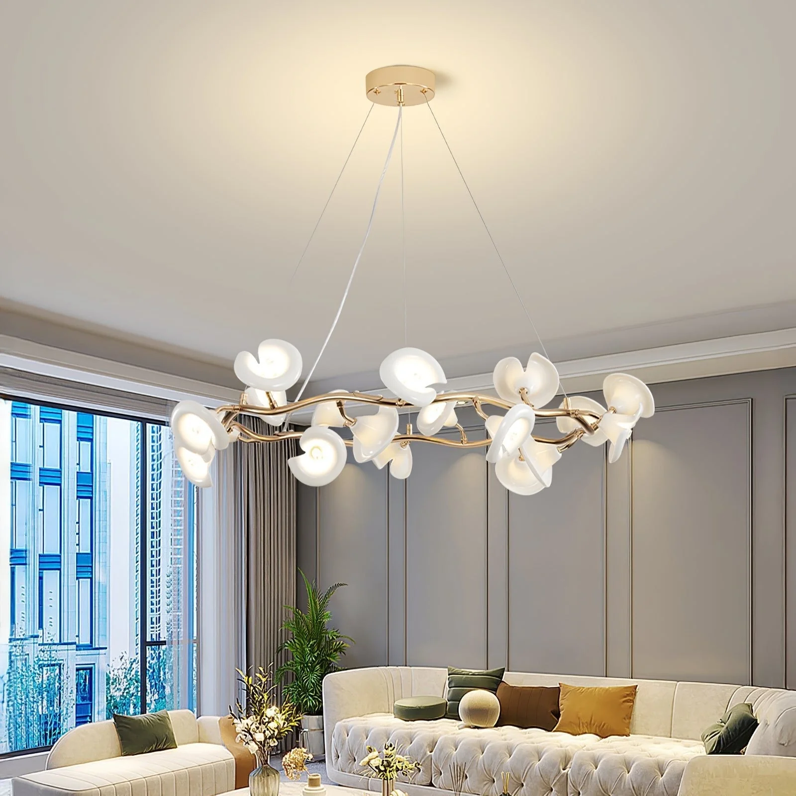 Aurora Chandelier Blossom Branch Elegant - Image 16