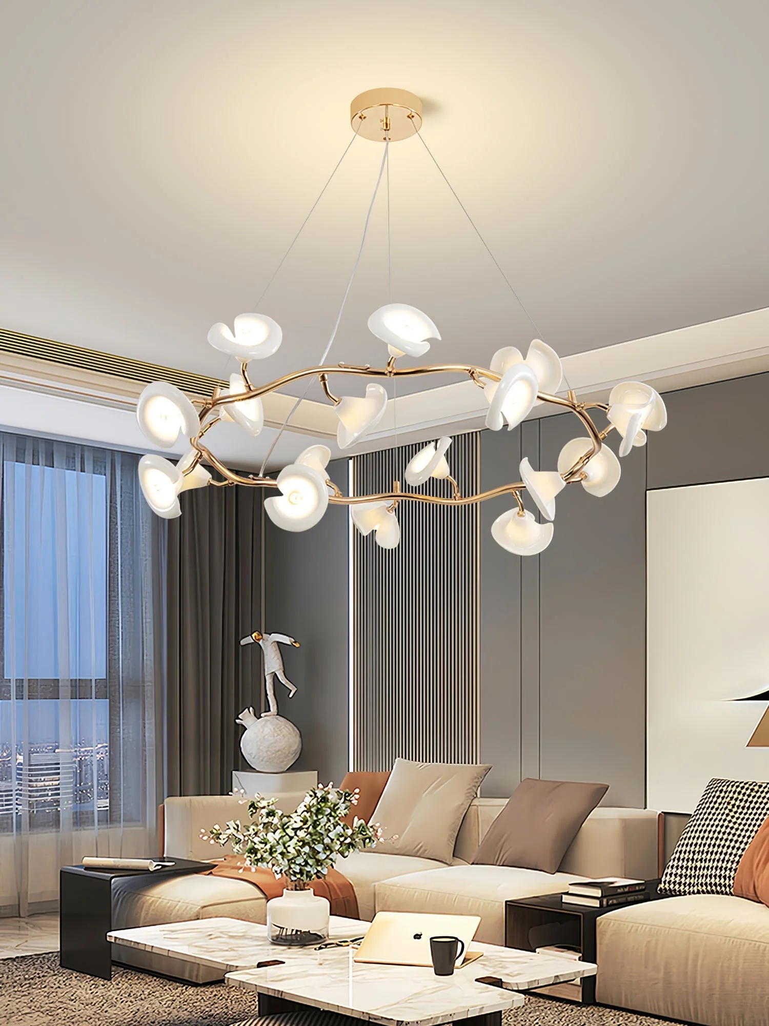 Aurora Chandelier Blossom Branch Elegant - Image 25