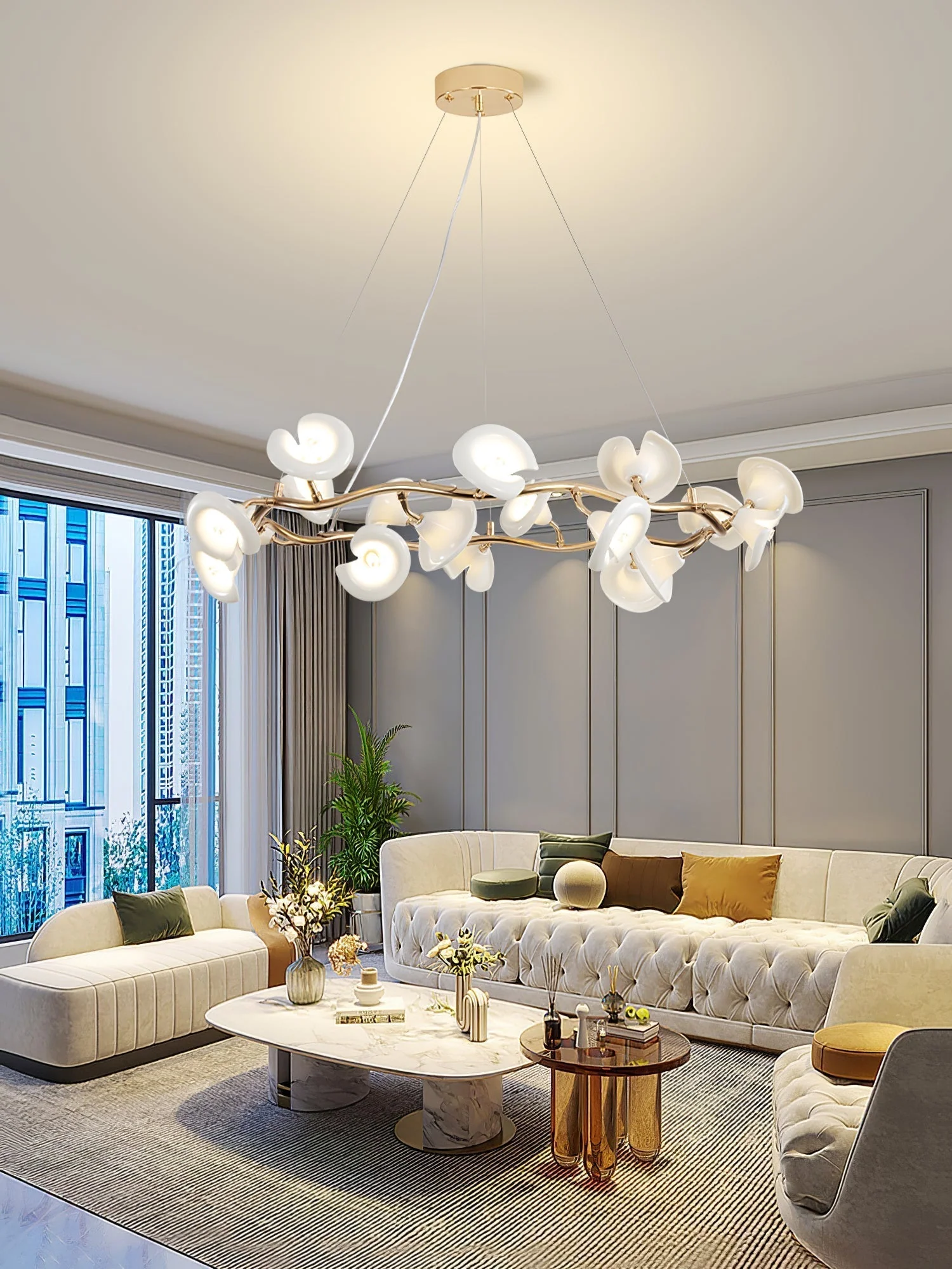 Aurora Chandelier Blossom Branch Elegant - Image 27