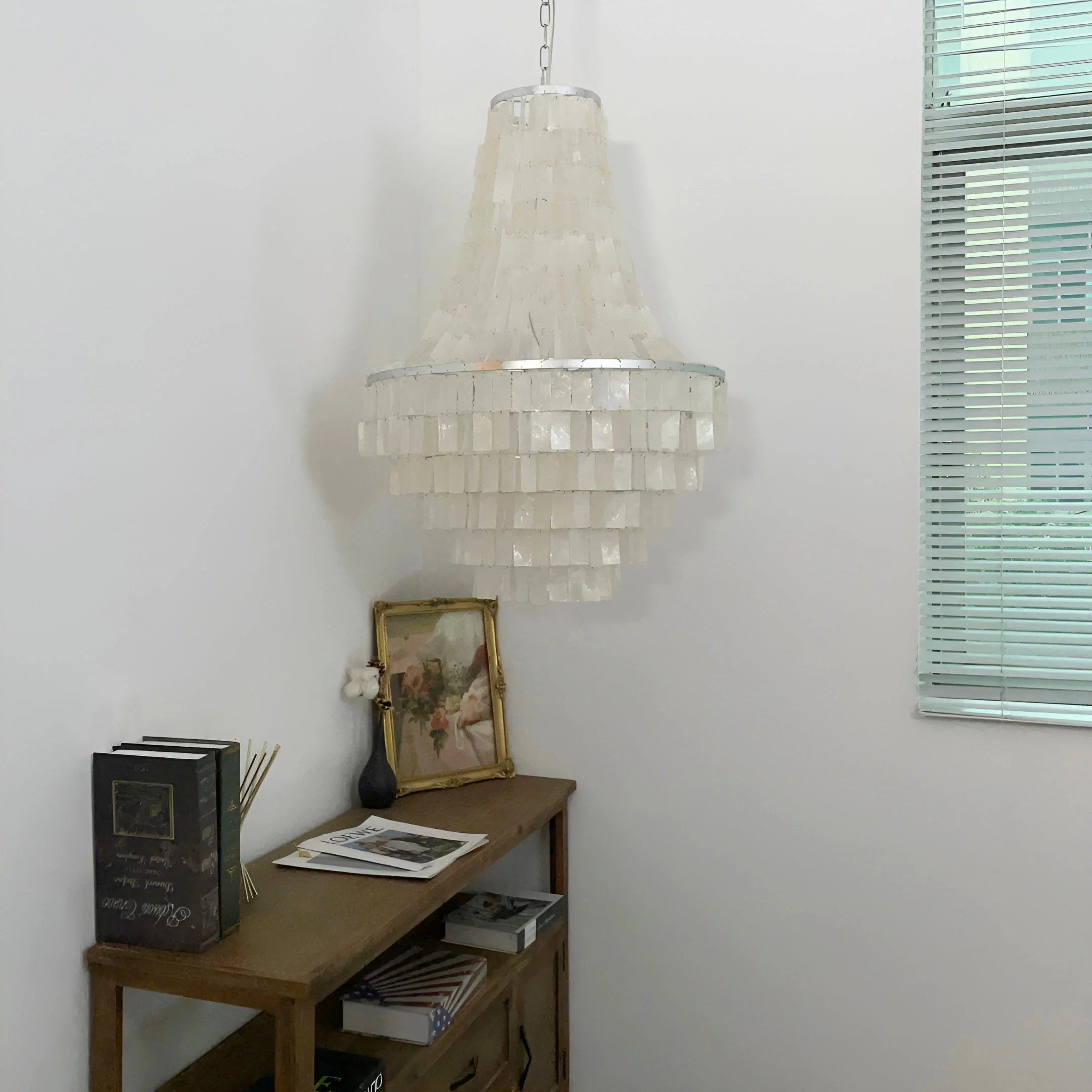 Aurora Chandelier Boho Shell Tiered - Image 2