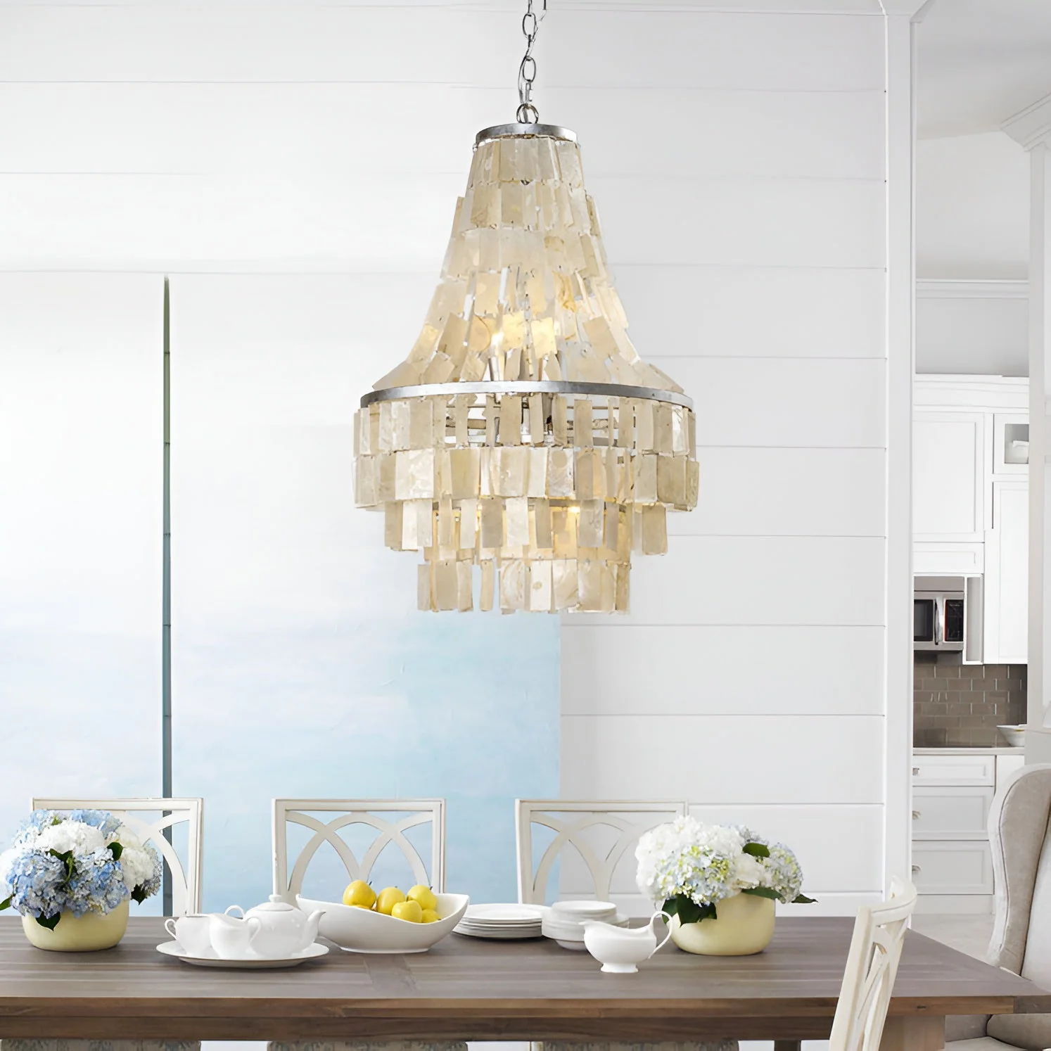 Aurora Chandelier Boho Shell Tiered - Image 21