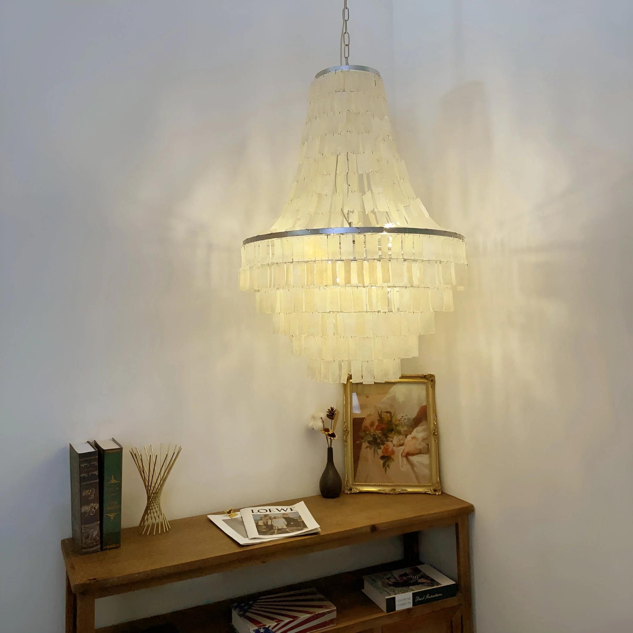Aurora Chandelier Boho Shell Tiered - Image 26
