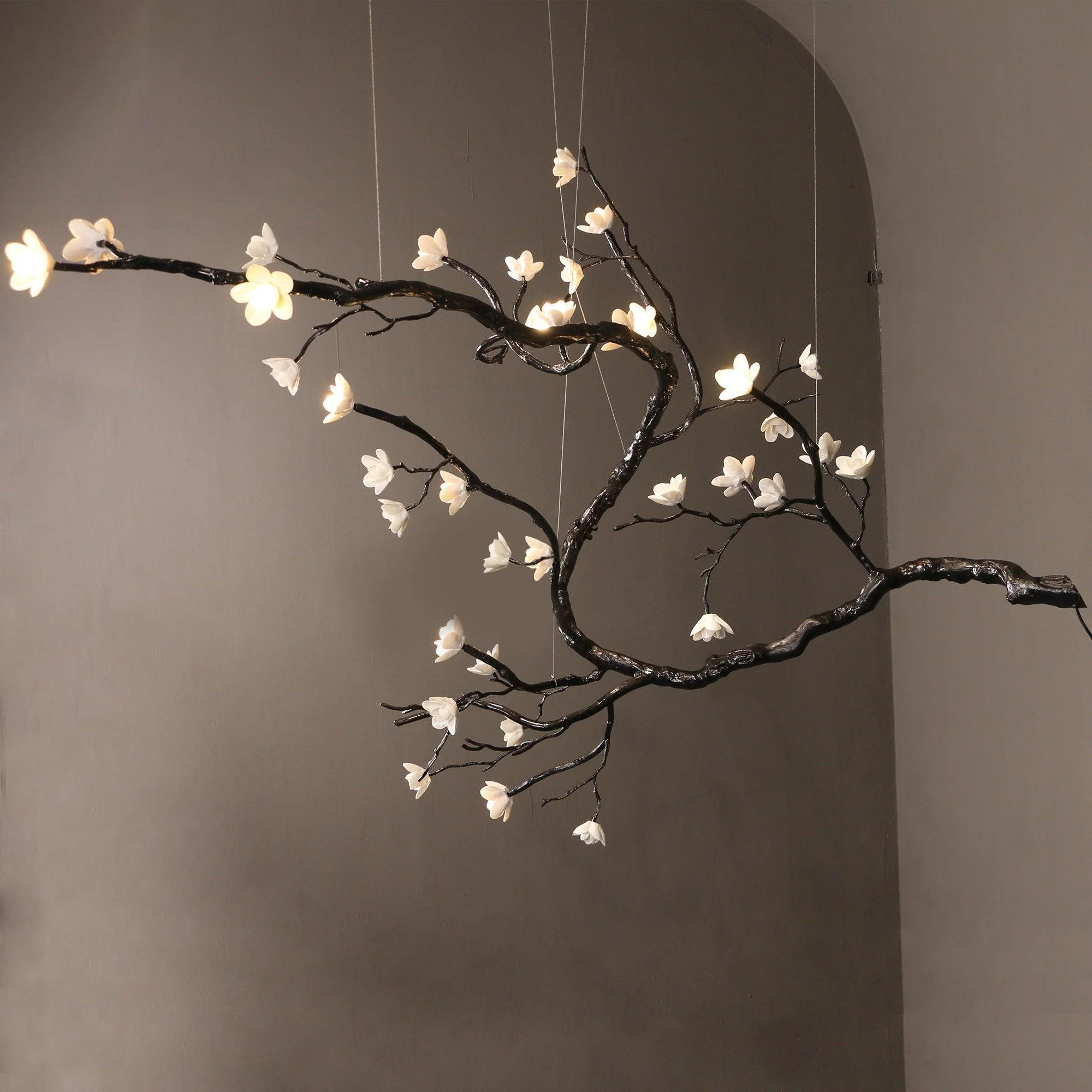 Aurora Chandelier Branch Floral Organic - Image 9