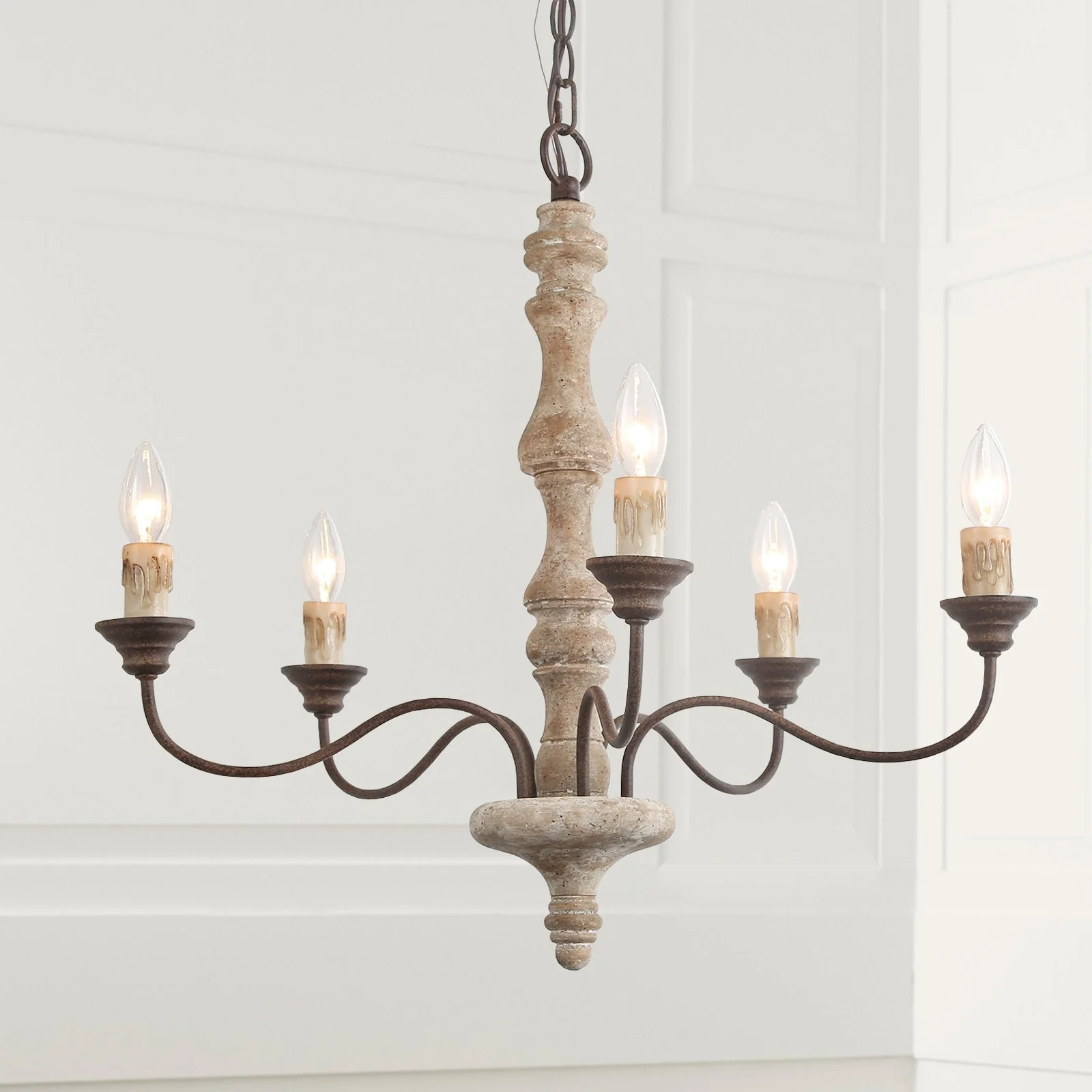 Aurora Chandelier Candlestick Farmhouse Rustic - Image 21