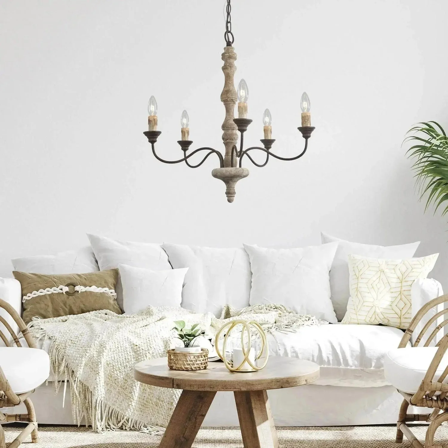 Aurora Chandelier Candlestick Farmhouse Rustic - Image 22