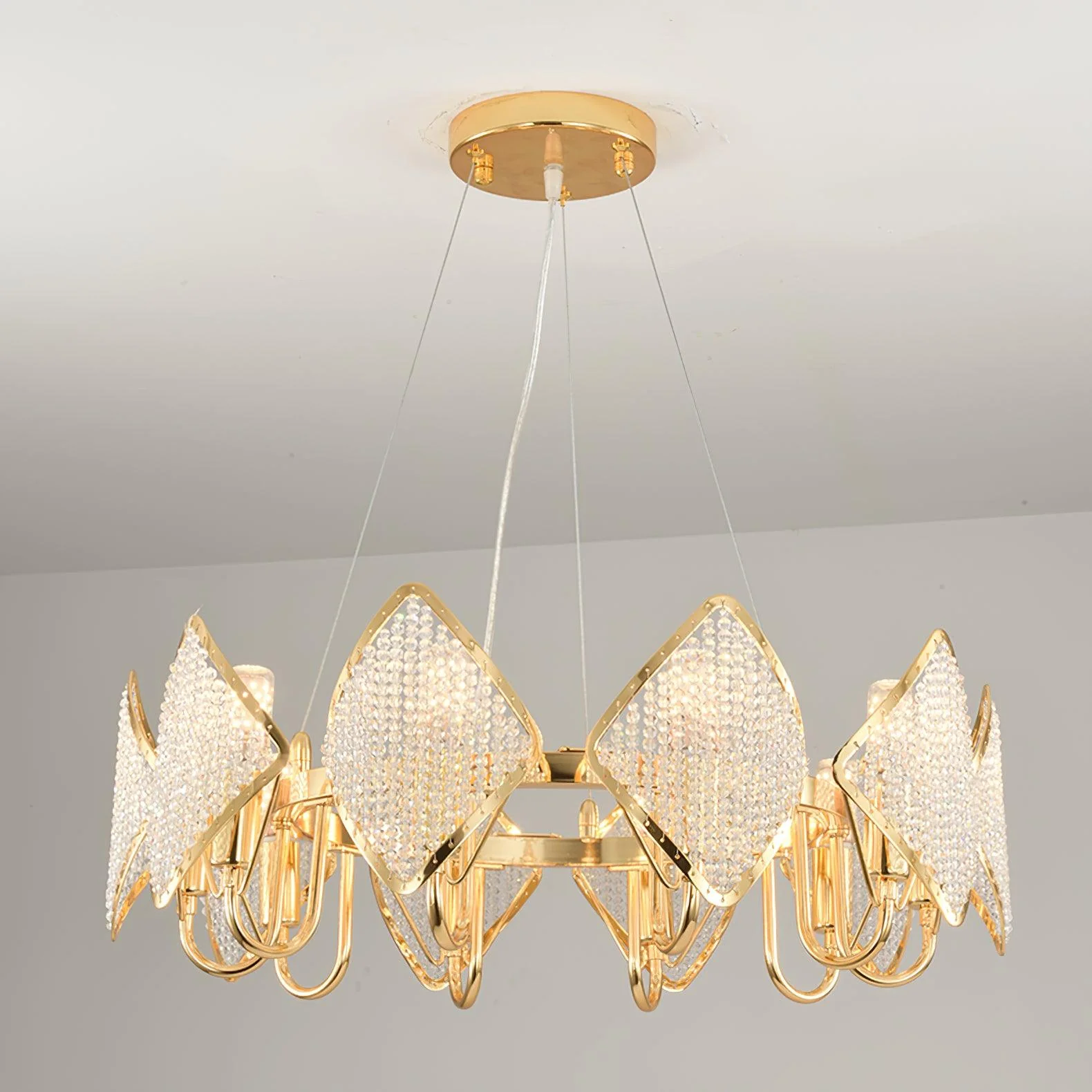 Aurora Chandelier Crystal Leaf Double-Tier - Image 27