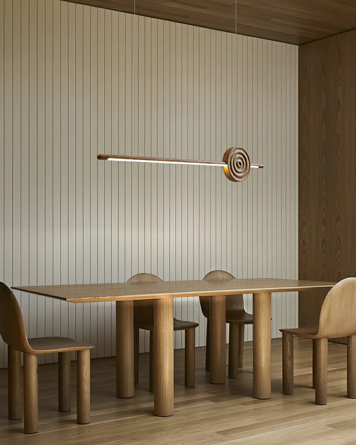 Aurora Chandelier Erhu Wood - Image 4