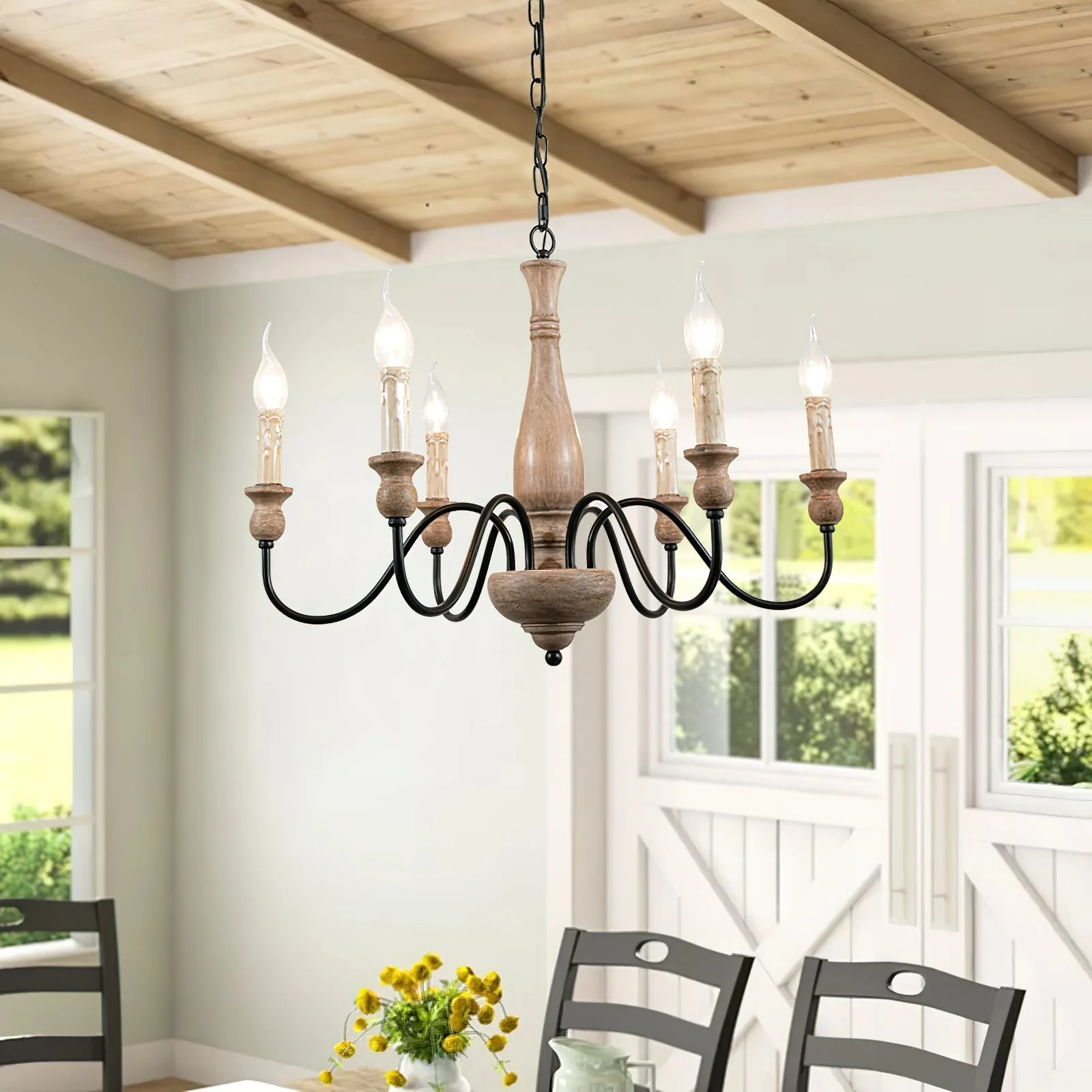 Aurora Chandelier Farmhouse Rustic - Image 17