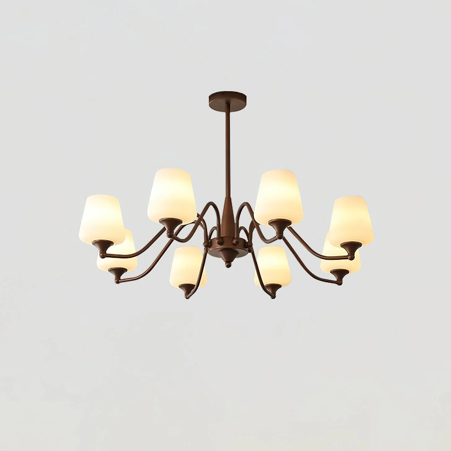 Aurora Chandelier Frosted Glass Shades - Image 17