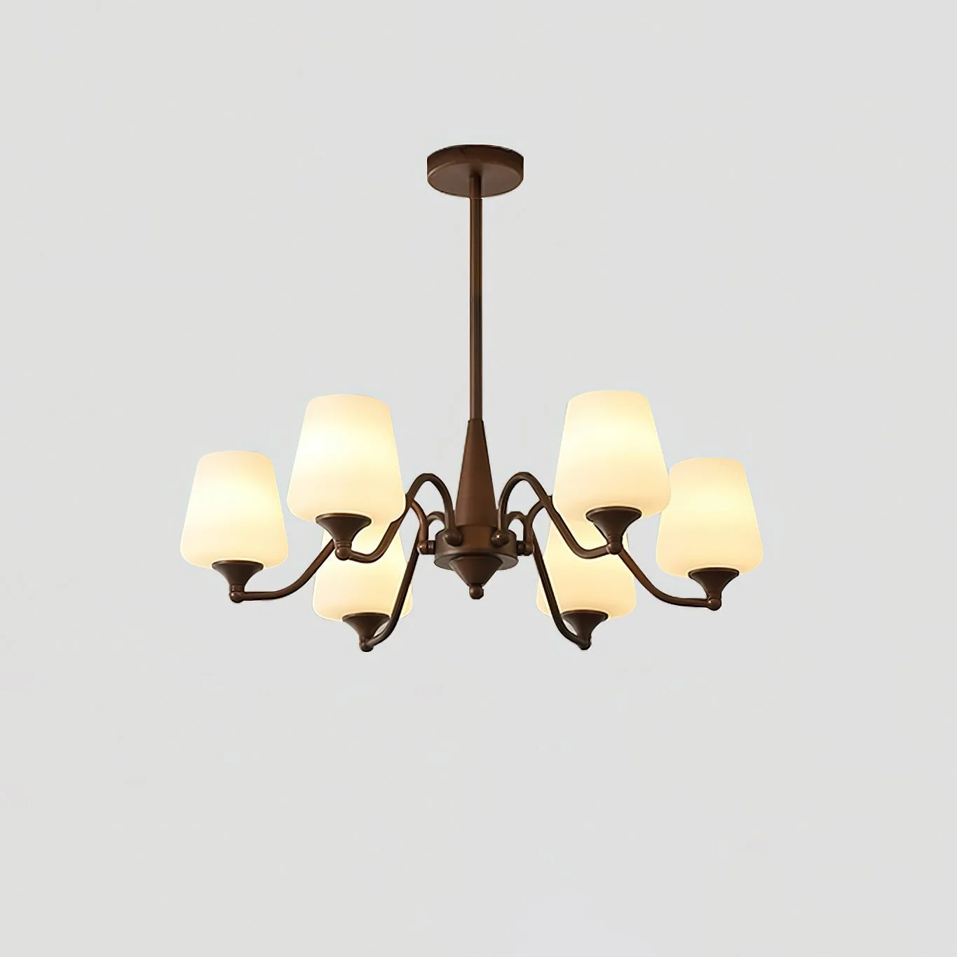 Aurora Chandelier Frosted Glass Shades - Image 19