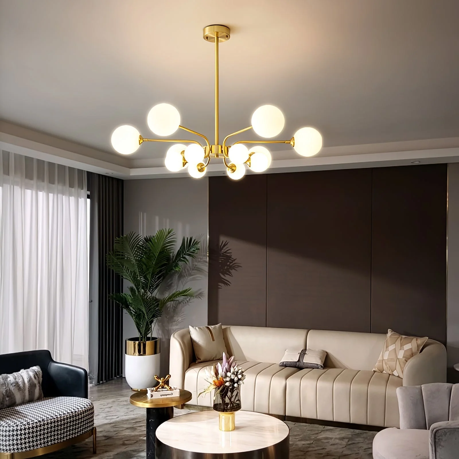 Aurora Chandelier Globe Arm Modern - Image 29
