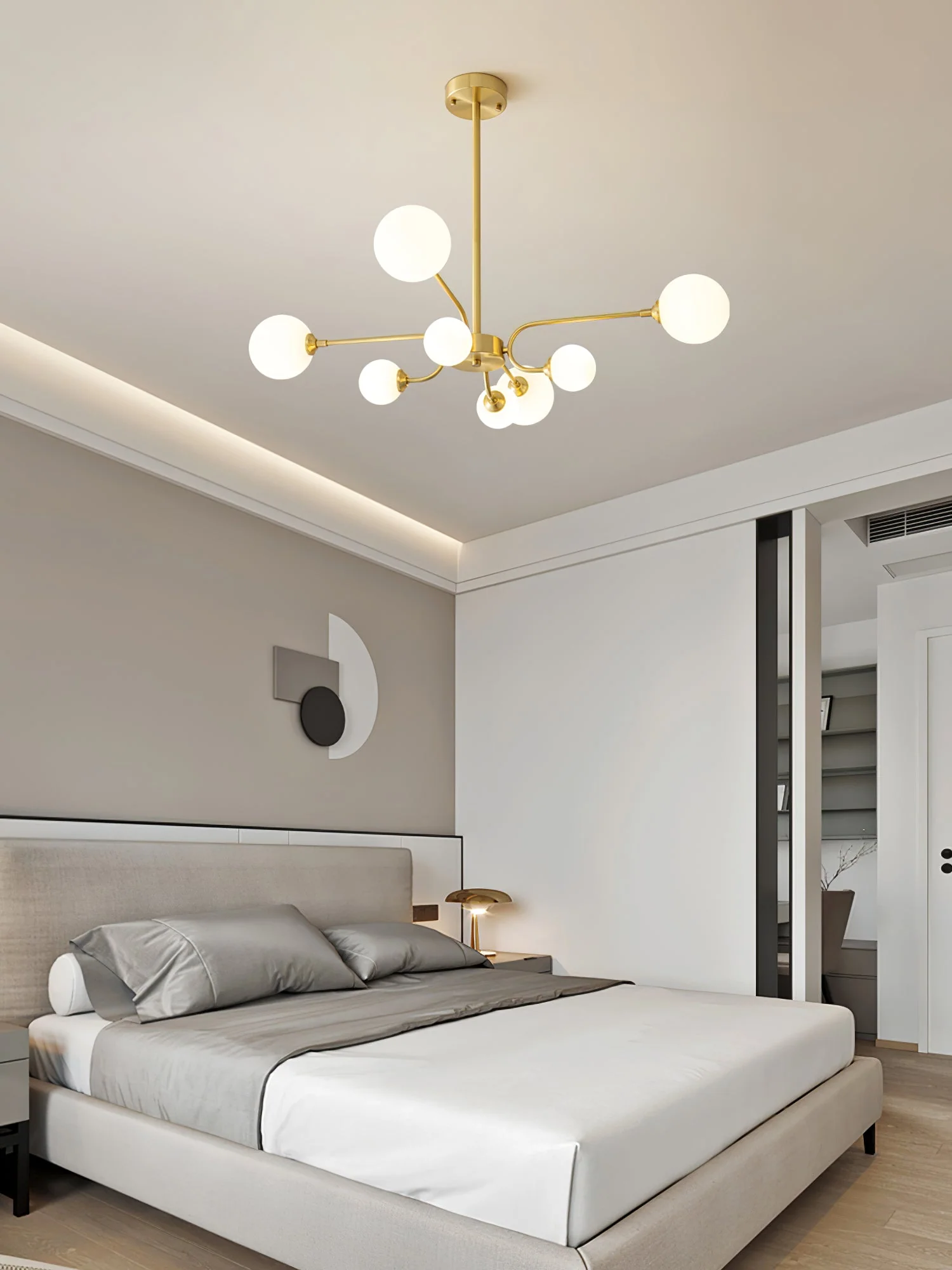 Aurora Chandelier Globe Arm Modern - Image 7