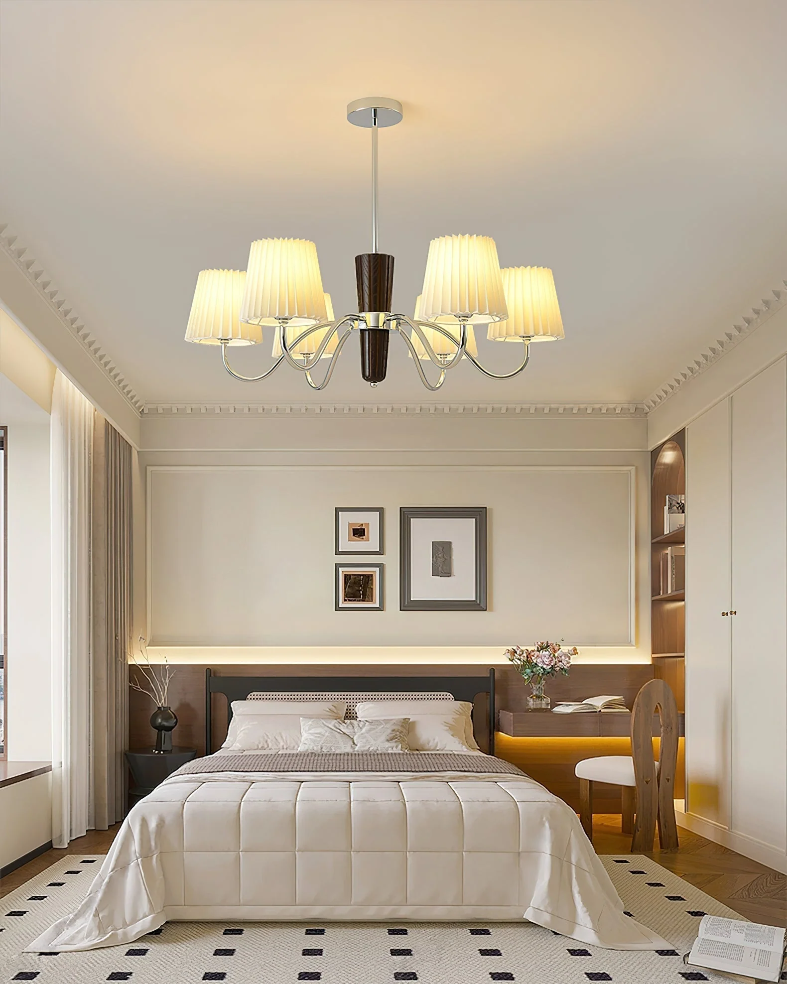 Aurora Chandelier Pleated Fabric Classic - Image 10
