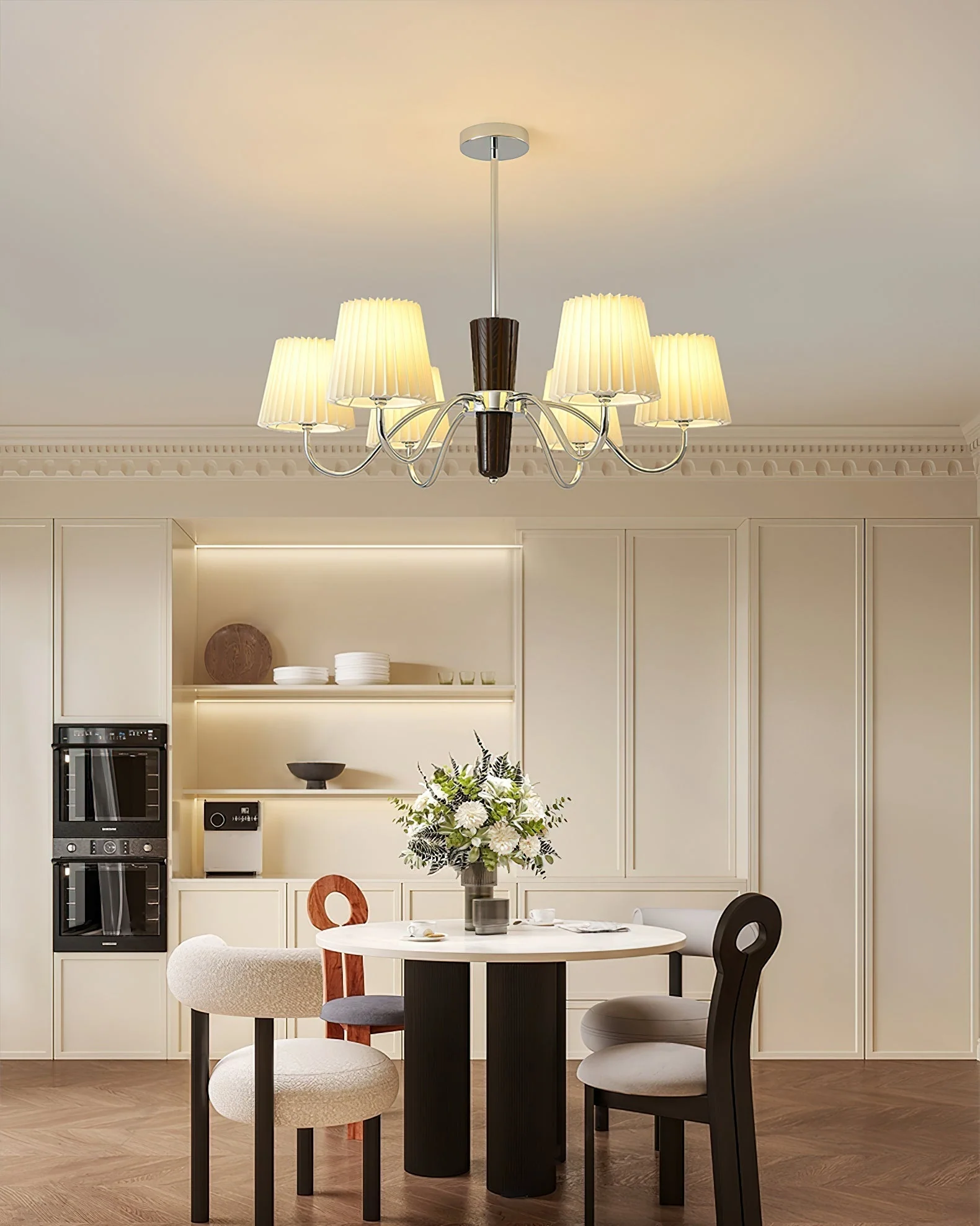 Aurora Chandelier Pleated Fabric Classic - Image 12