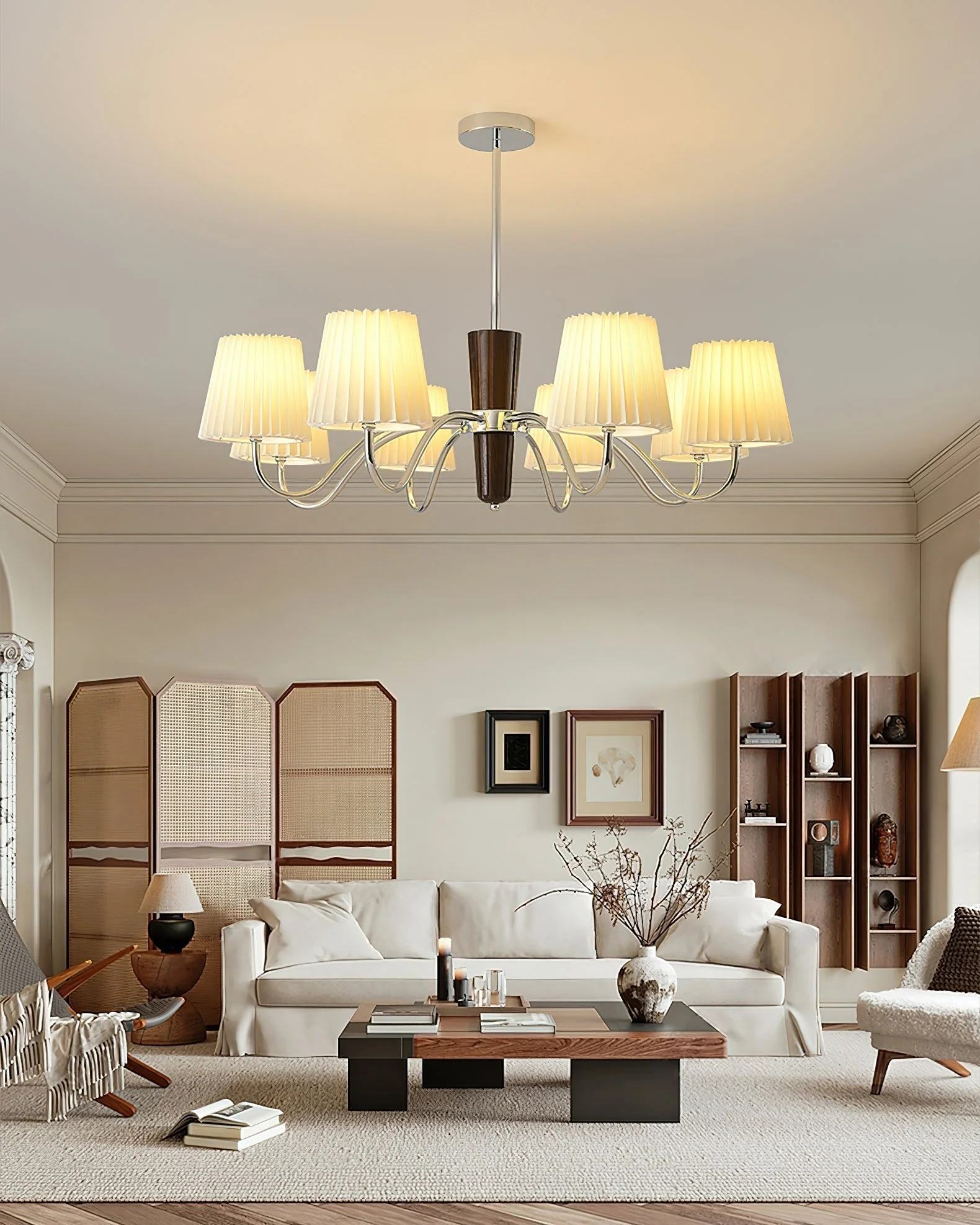 Aurora Chandelier Pleated Fabric Classic - Image 9
