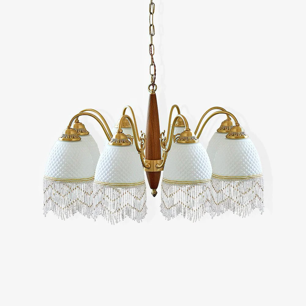 Aurora Chandelier Tassel Glass Vintage - Image 20