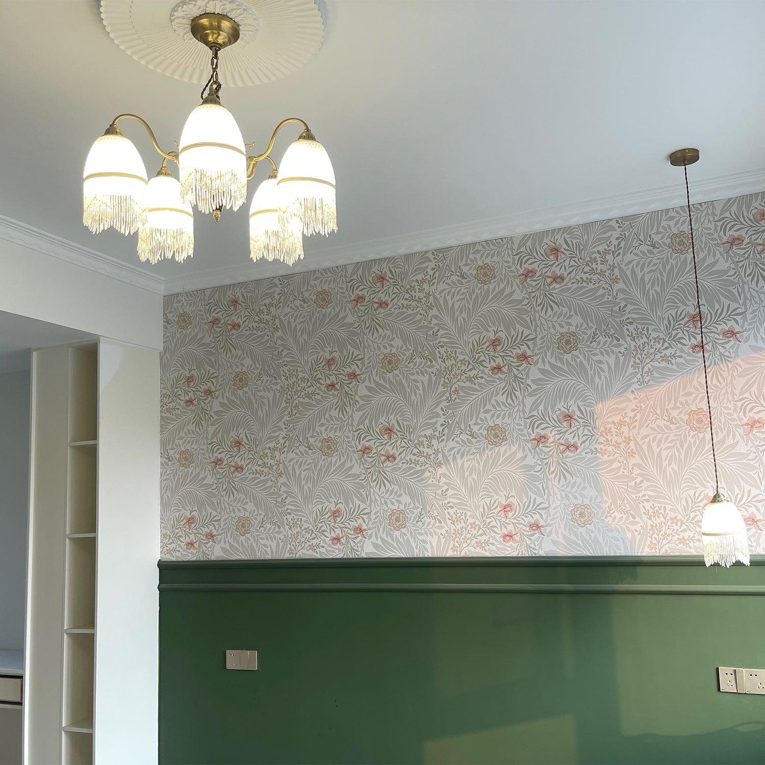 Aurora Chandelier Tassel Glass Vintage - Image 5