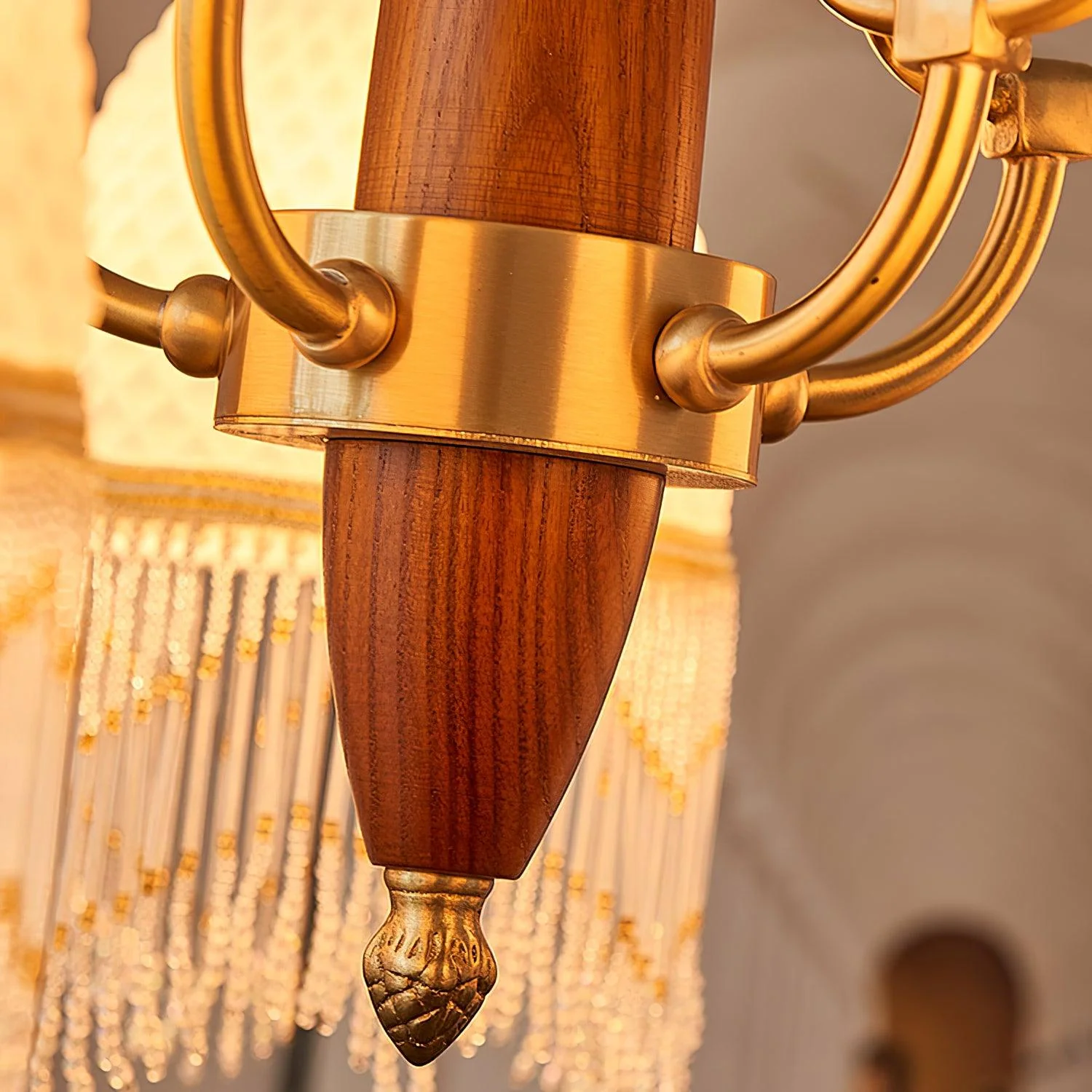 Aurora Chandelier Tassel Glass Vintage - Image 7