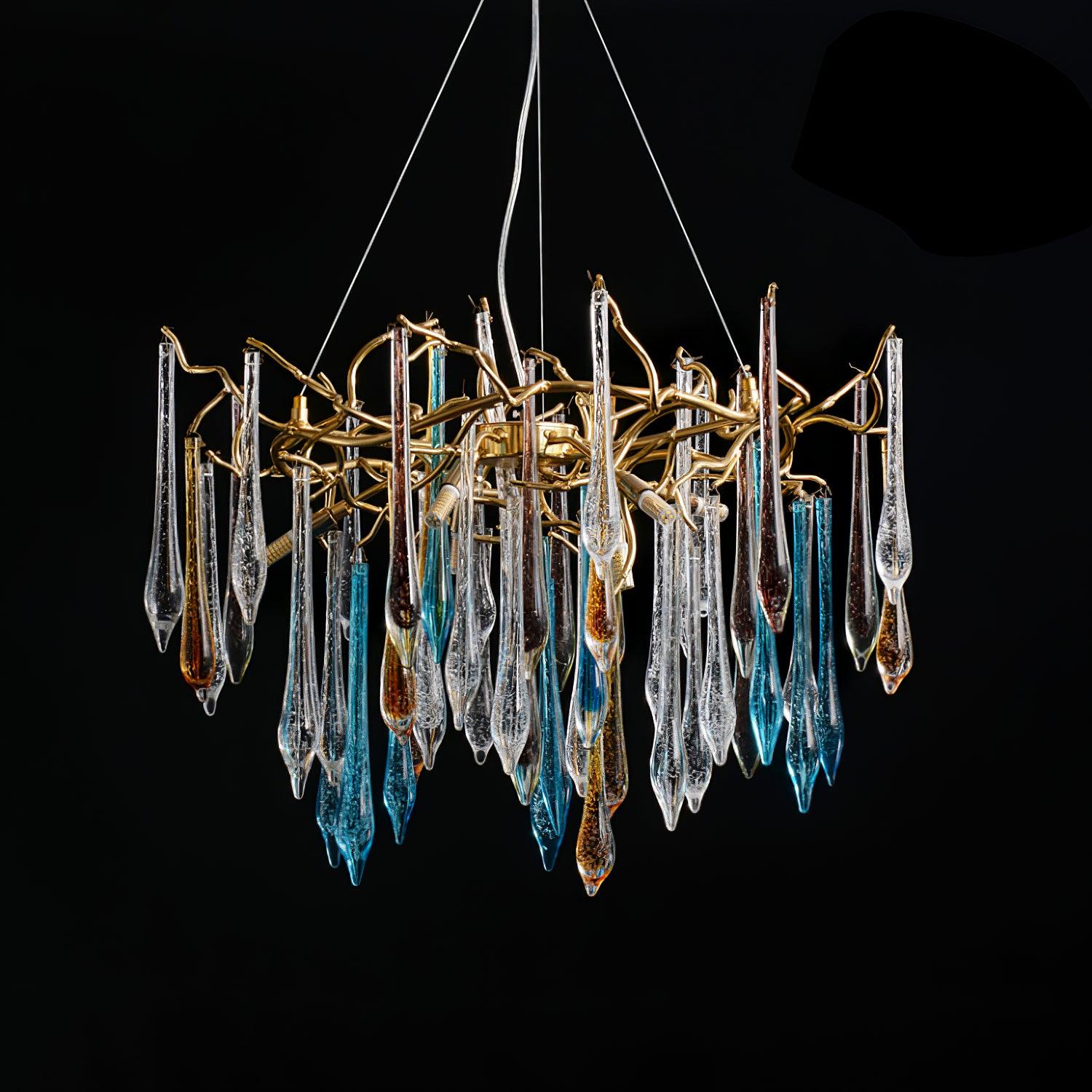 Aurora Chandelier Teardrop Glass Luxe - Image 15