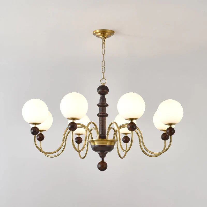 Aurora Chandelier Vintage Curved Sphere - Image 19