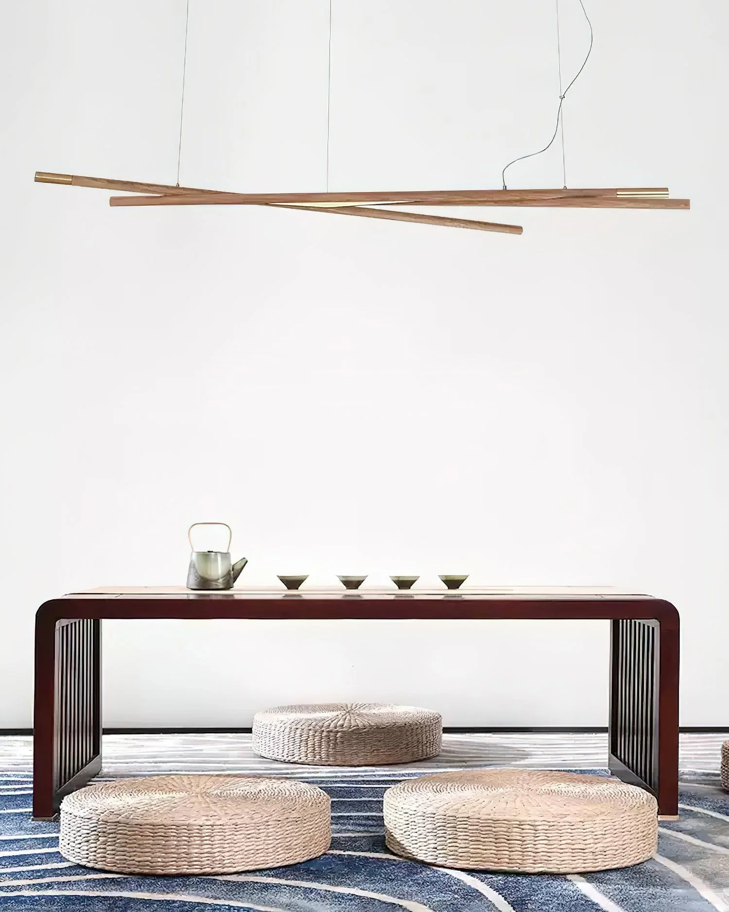 Aurora Chandelier Wooden Linear LED - Image 7