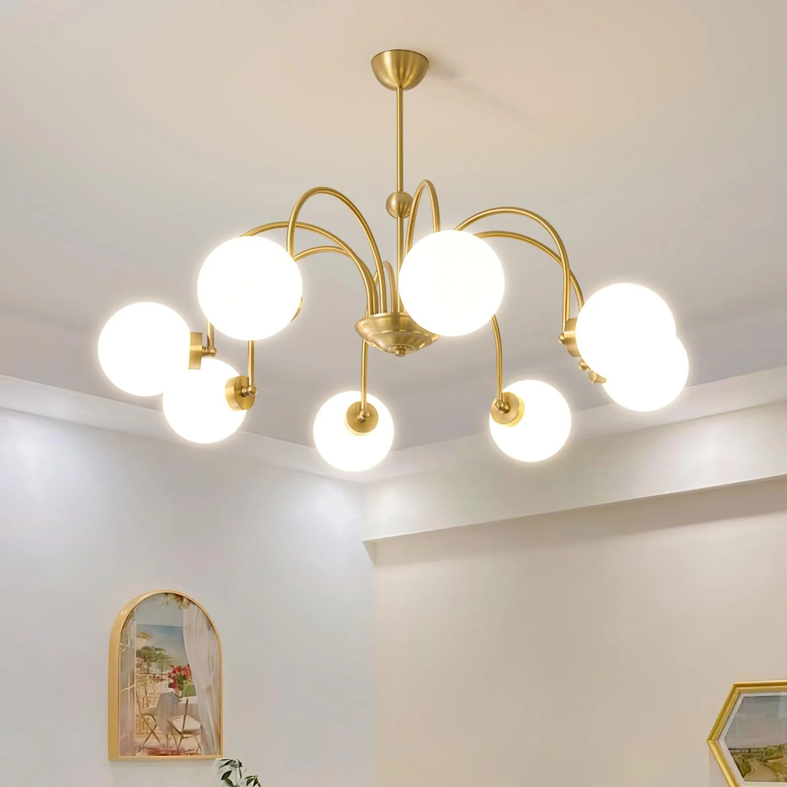 Aurora Luxe Glass Chandelier - Image 4