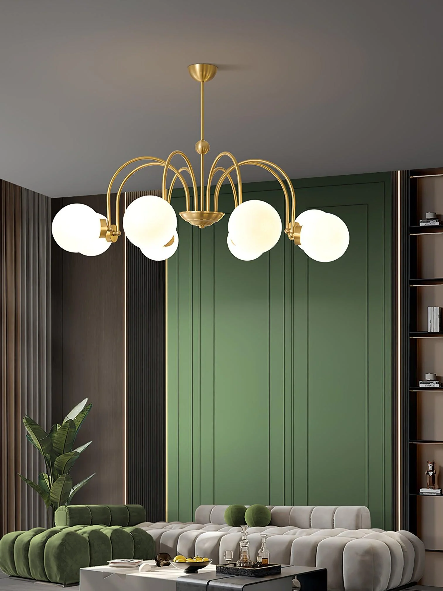 Aurora Luxe Glass Chandelier - Image 5