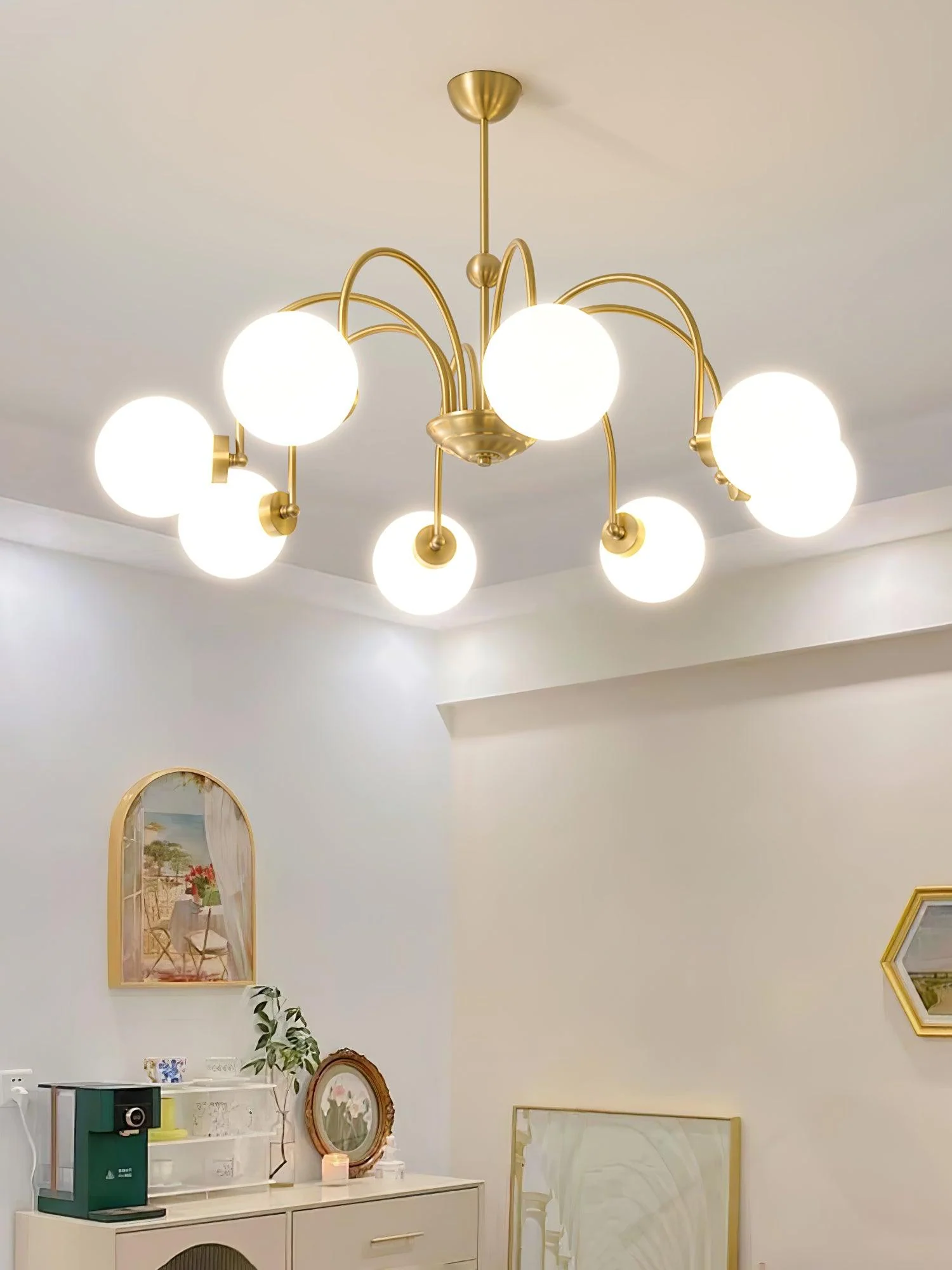 Aurora Luxe Glass Chandelier - Image 8