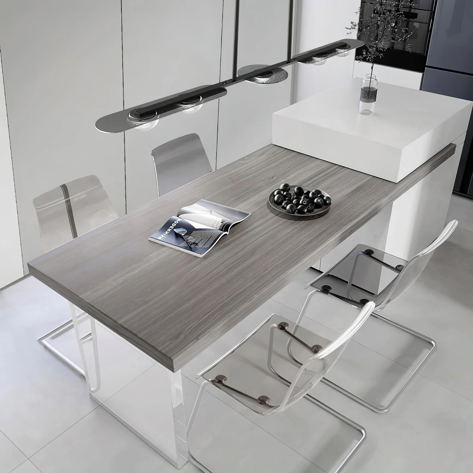 Aurora Pendant Lamp Linear Glass Minimalist - Image 11