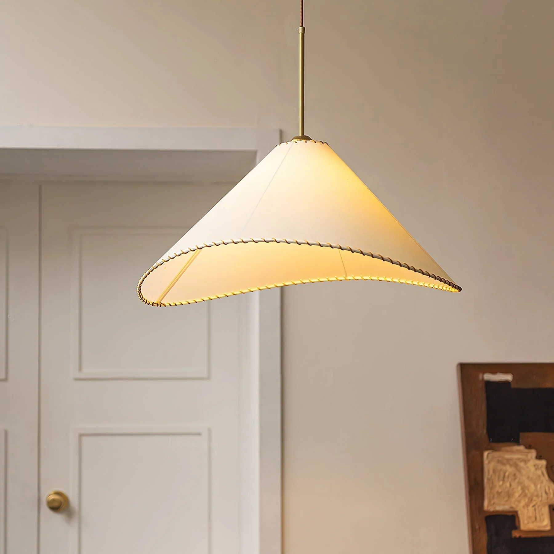 Aursoreth Nordic Twisted Shade Fabric Pendant Lamp - Image 17